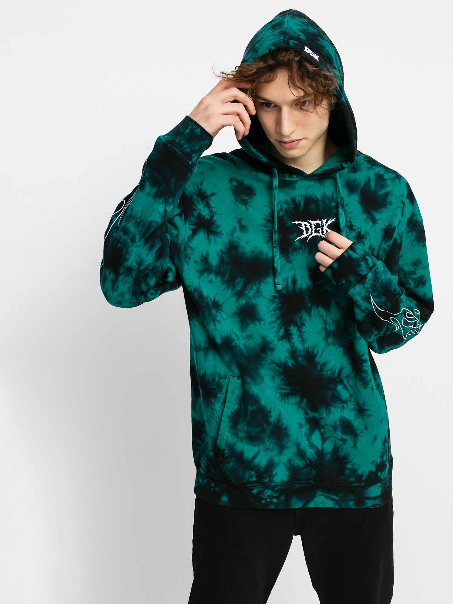 DGK Blaze HD Hoodie - green (tie dye)