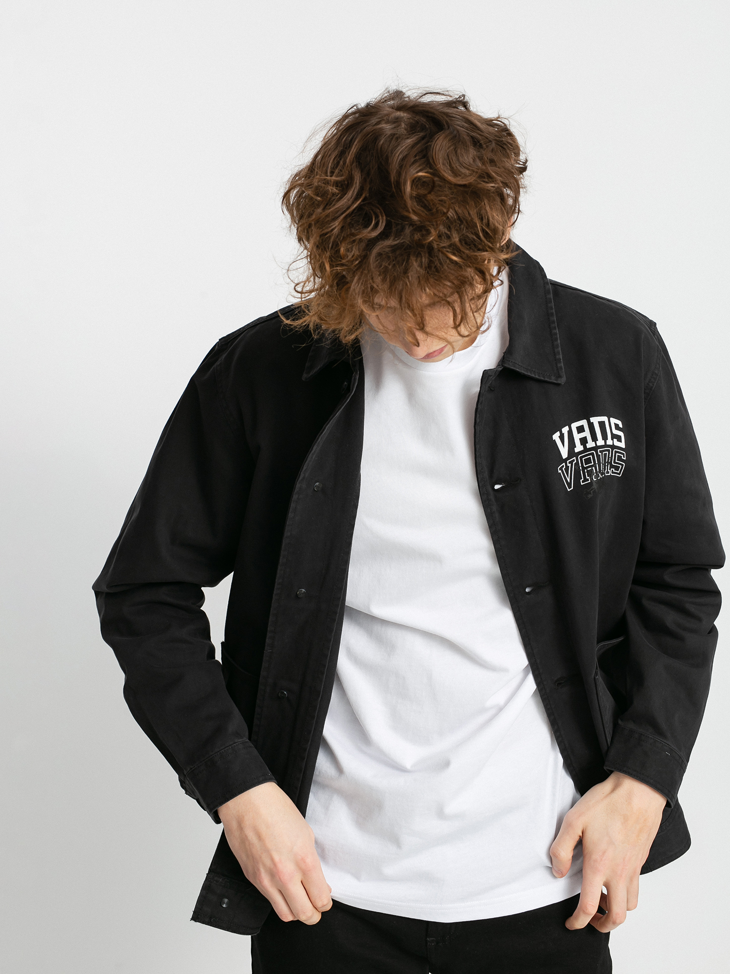 black vans windbreaker