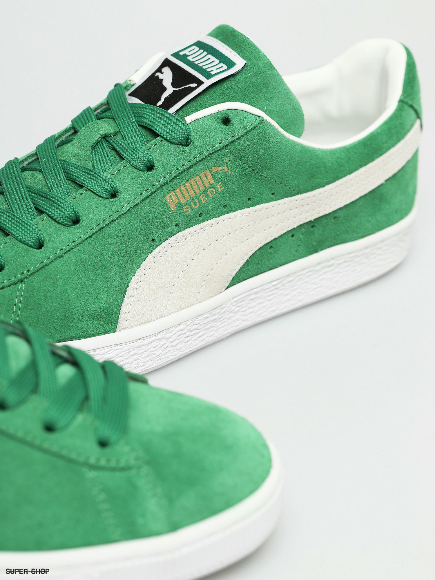 puma suede teams green