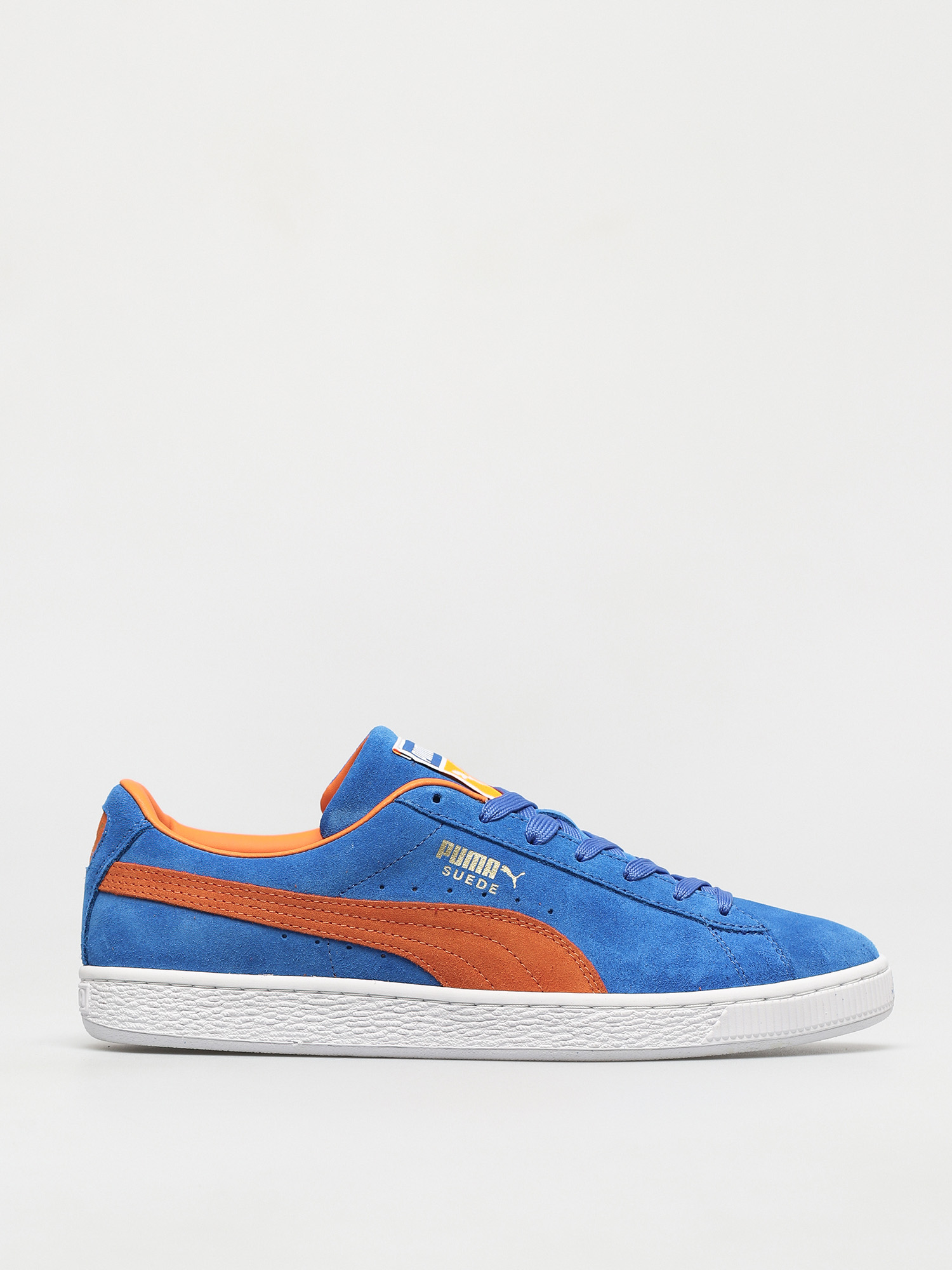 Blue and orange puma cheap suede