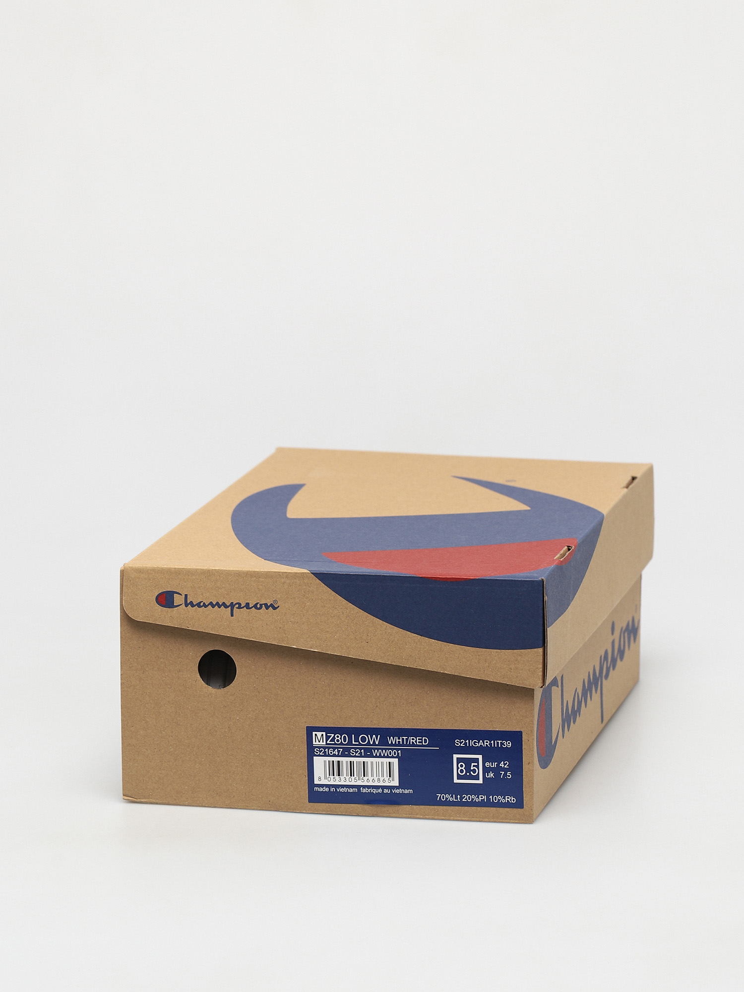 Champion Low Cut Classic Z80 Low S21647 Shoes (wht/red)