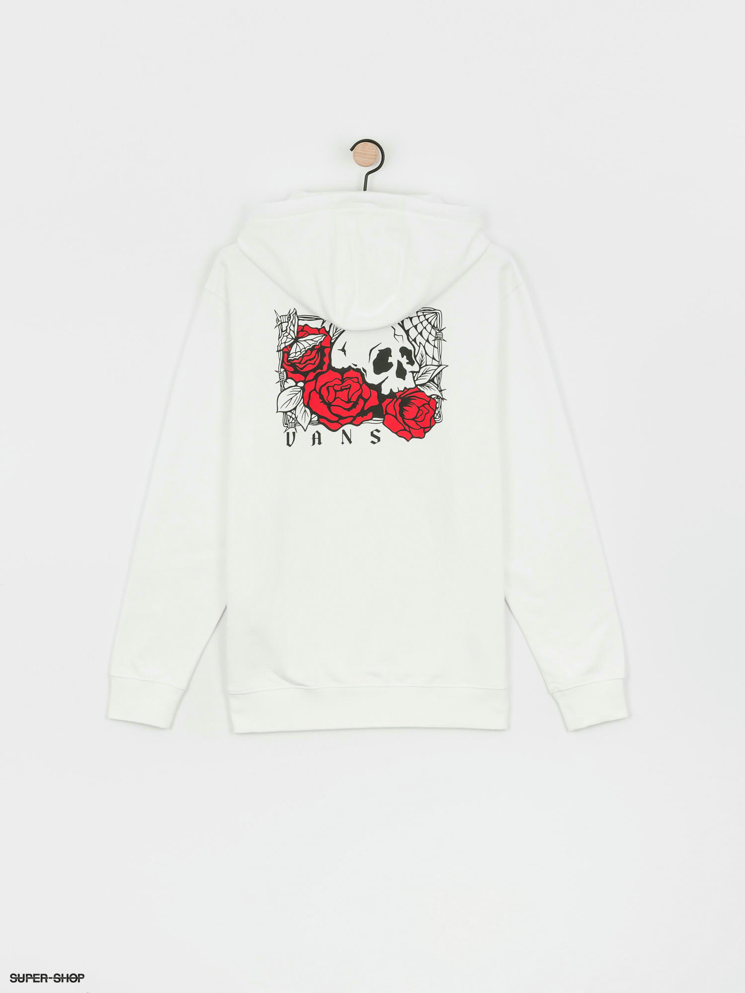 Vans Rose Bed HD Hoodie white