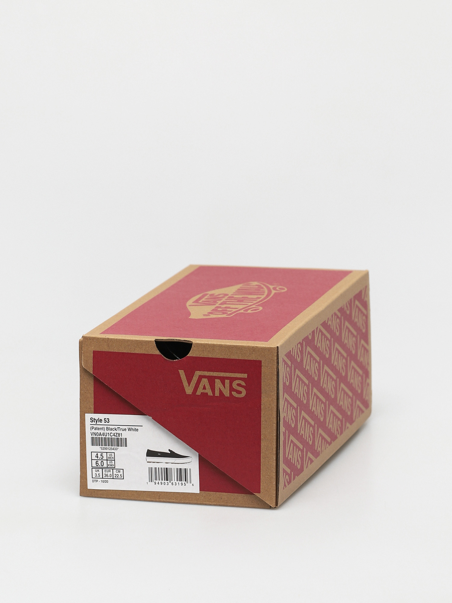 Vans Style 53 Shoes (patent black/true white)