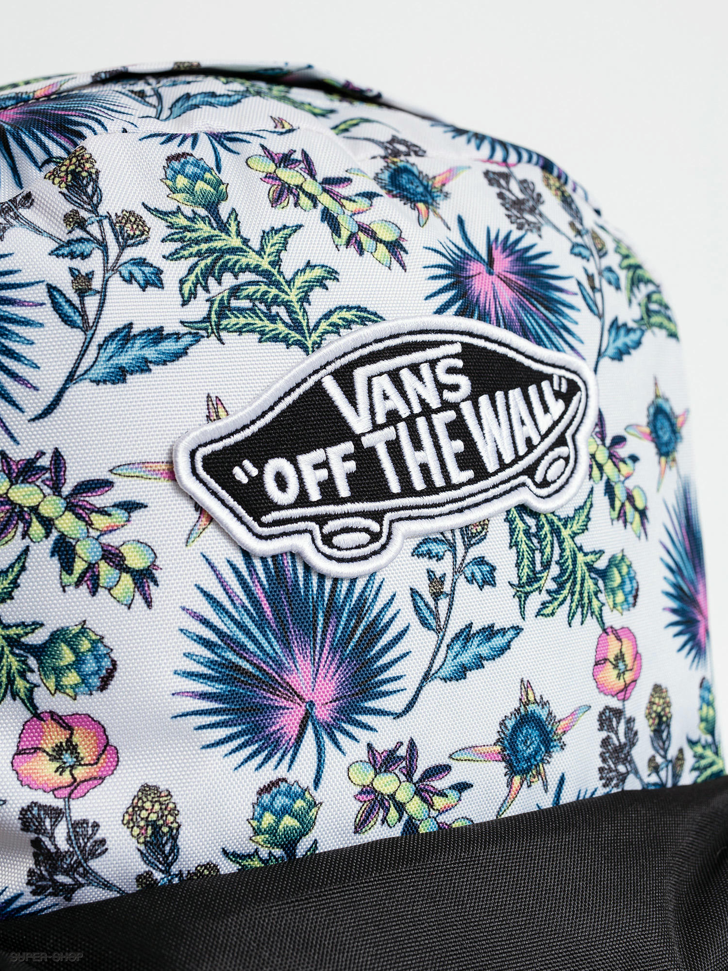 vans realm hawaiian floral backpack