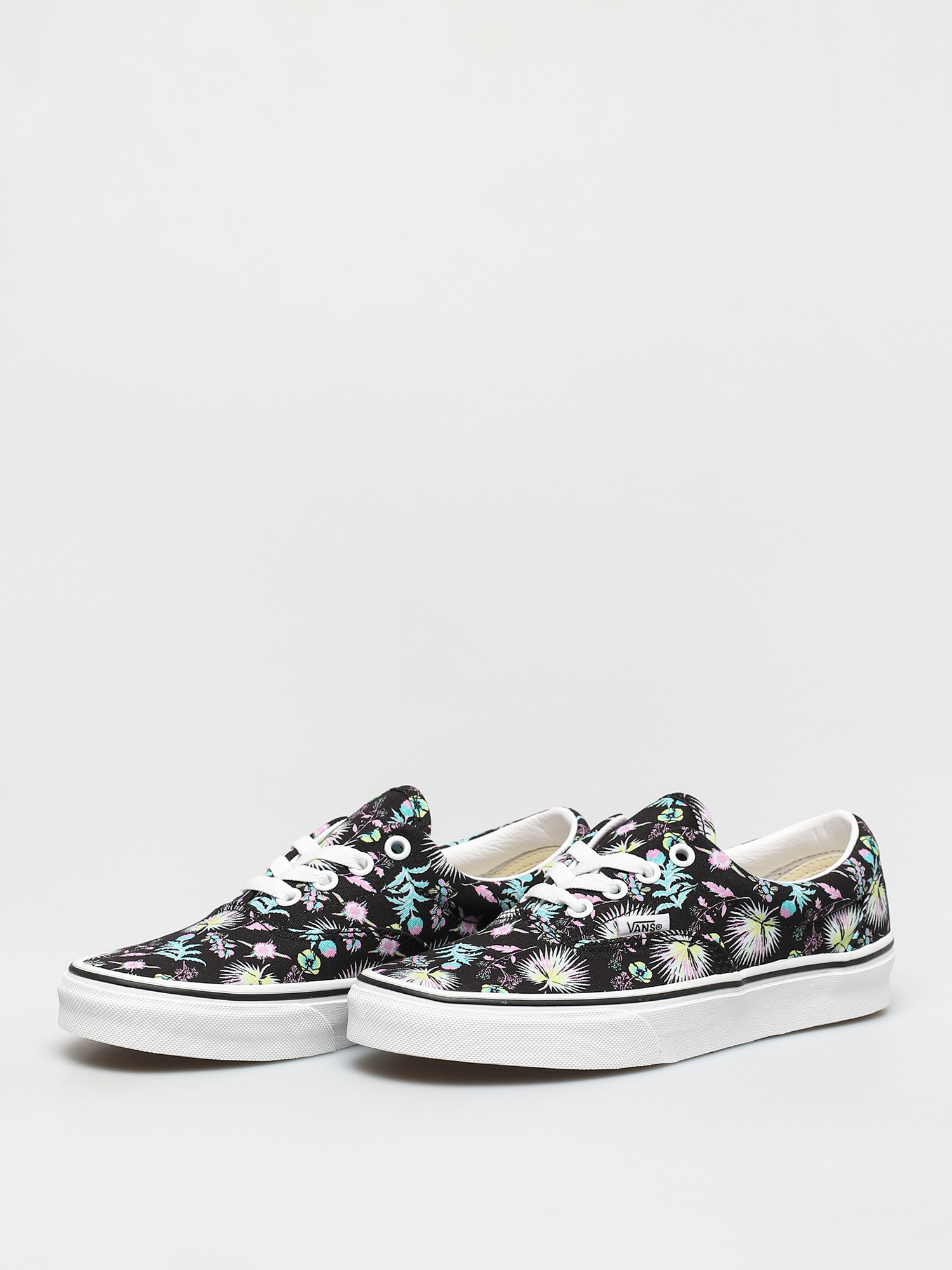 vans black and floral