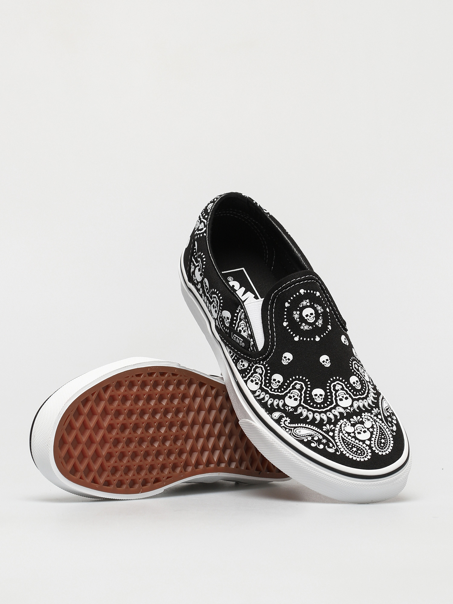 Vans Classic Slip On Shoes black (bandana black/true white)