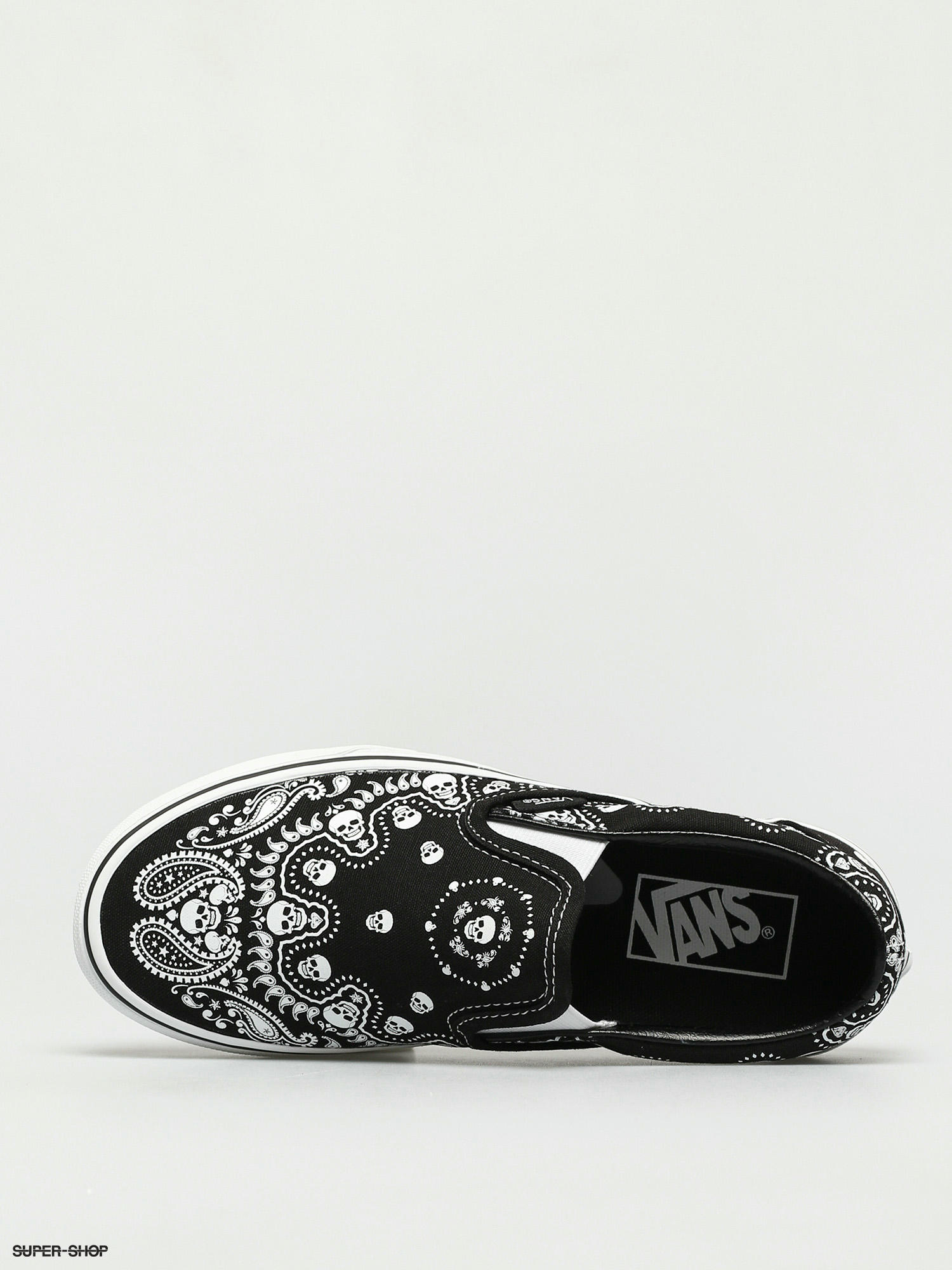 vans authentic bandana black true white