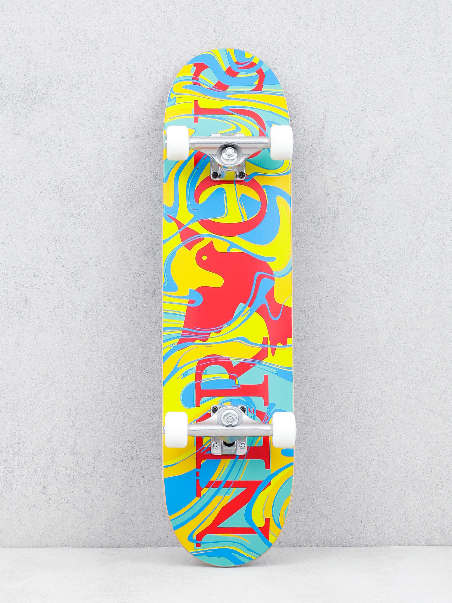 Nervous Classic Logo Skateboard (acid yellow)