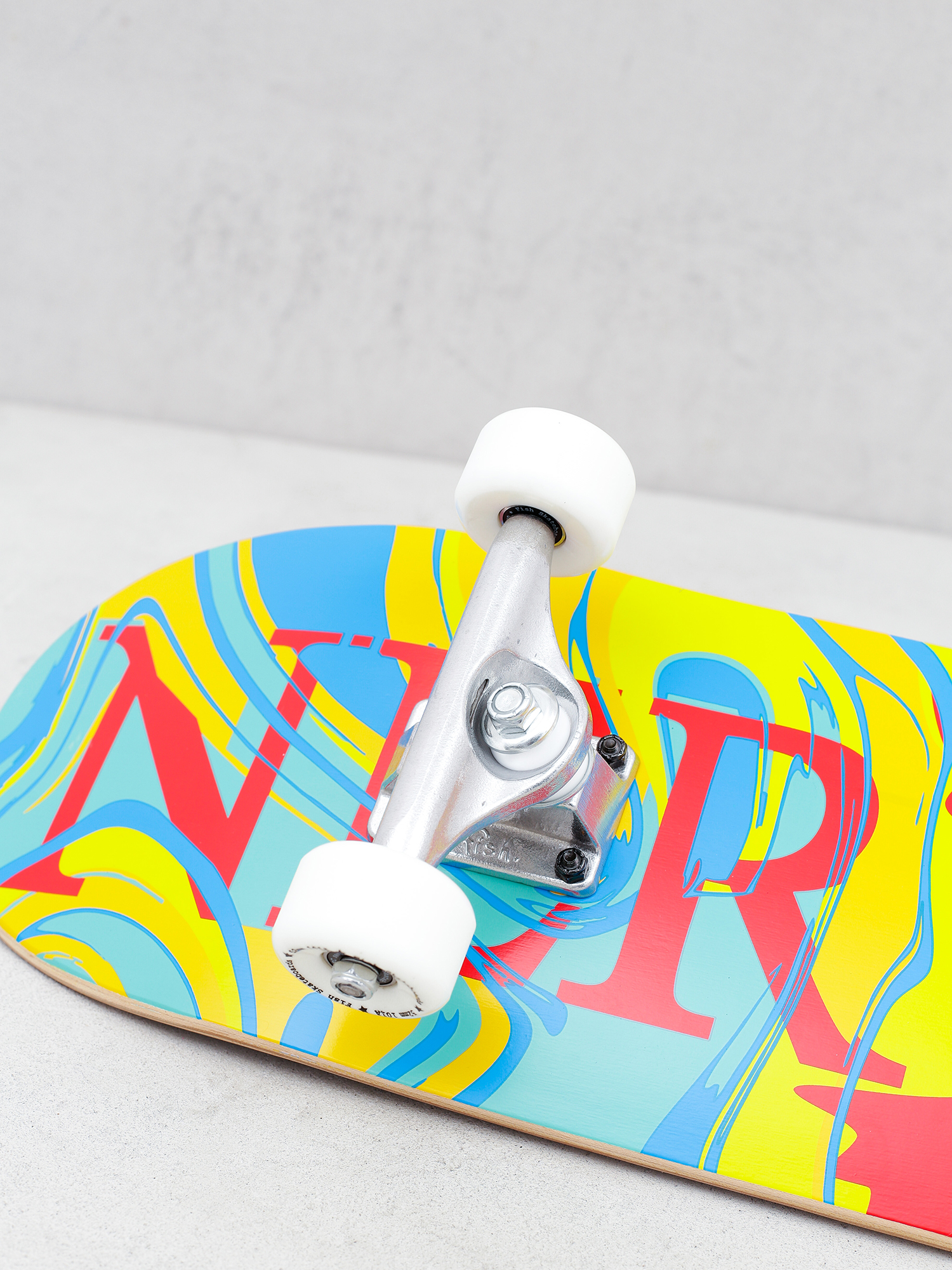 Nervous Classic Logo Skateboard (acid yellow)