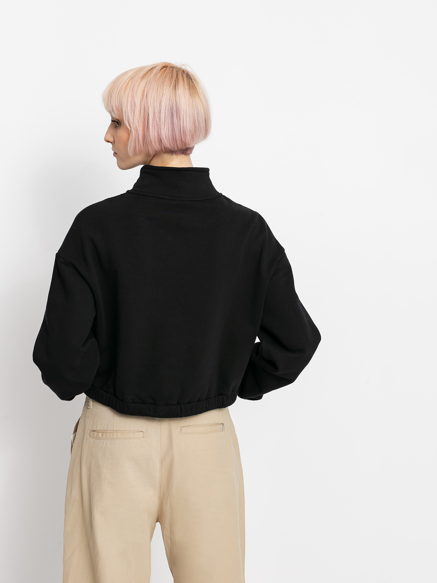 Vans Left Chest Half Zip Sweatshirt Wmn (black)