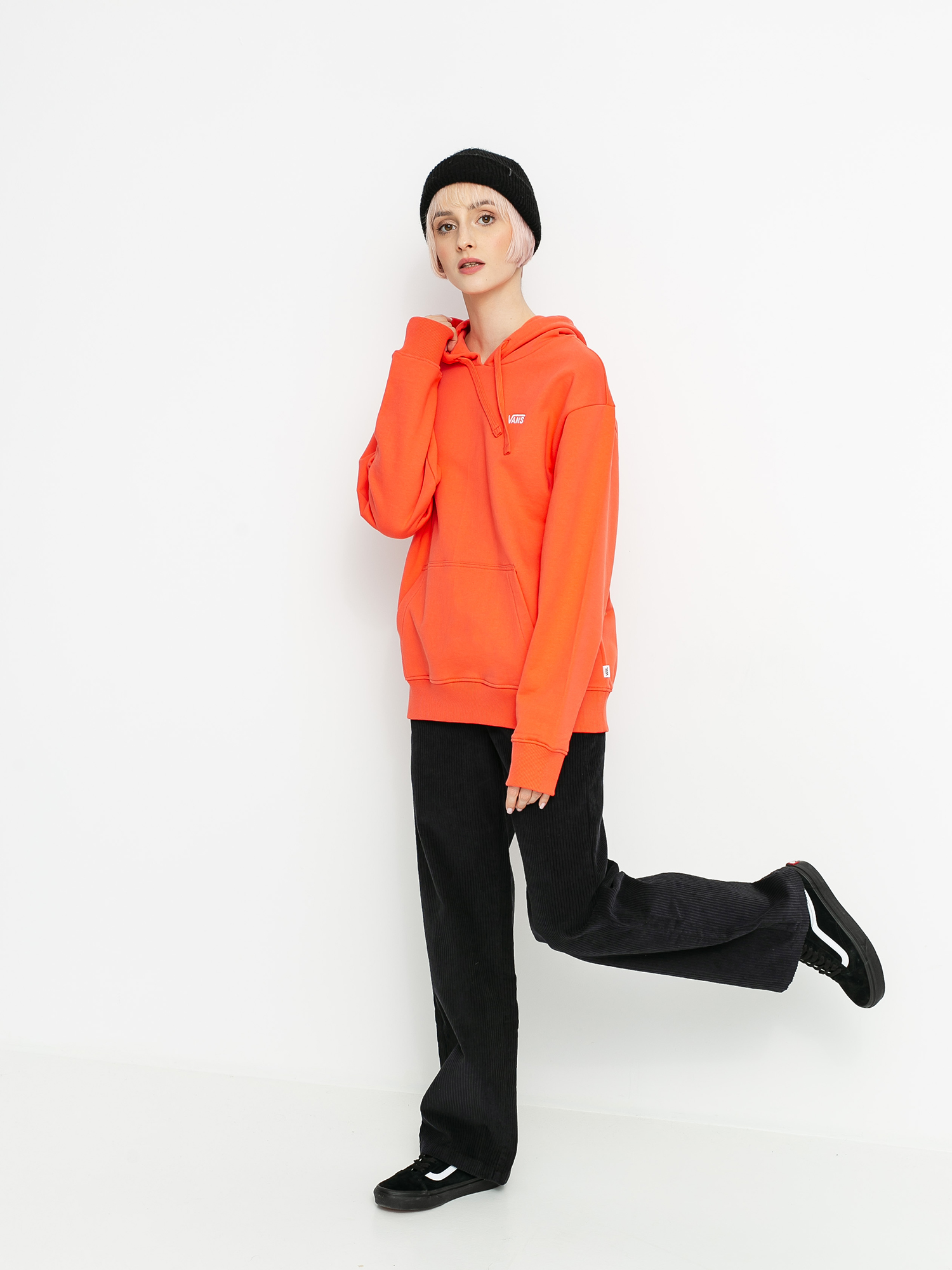 Vans Flying V Bf Ft HD Hoodie Wmn (hot coral)