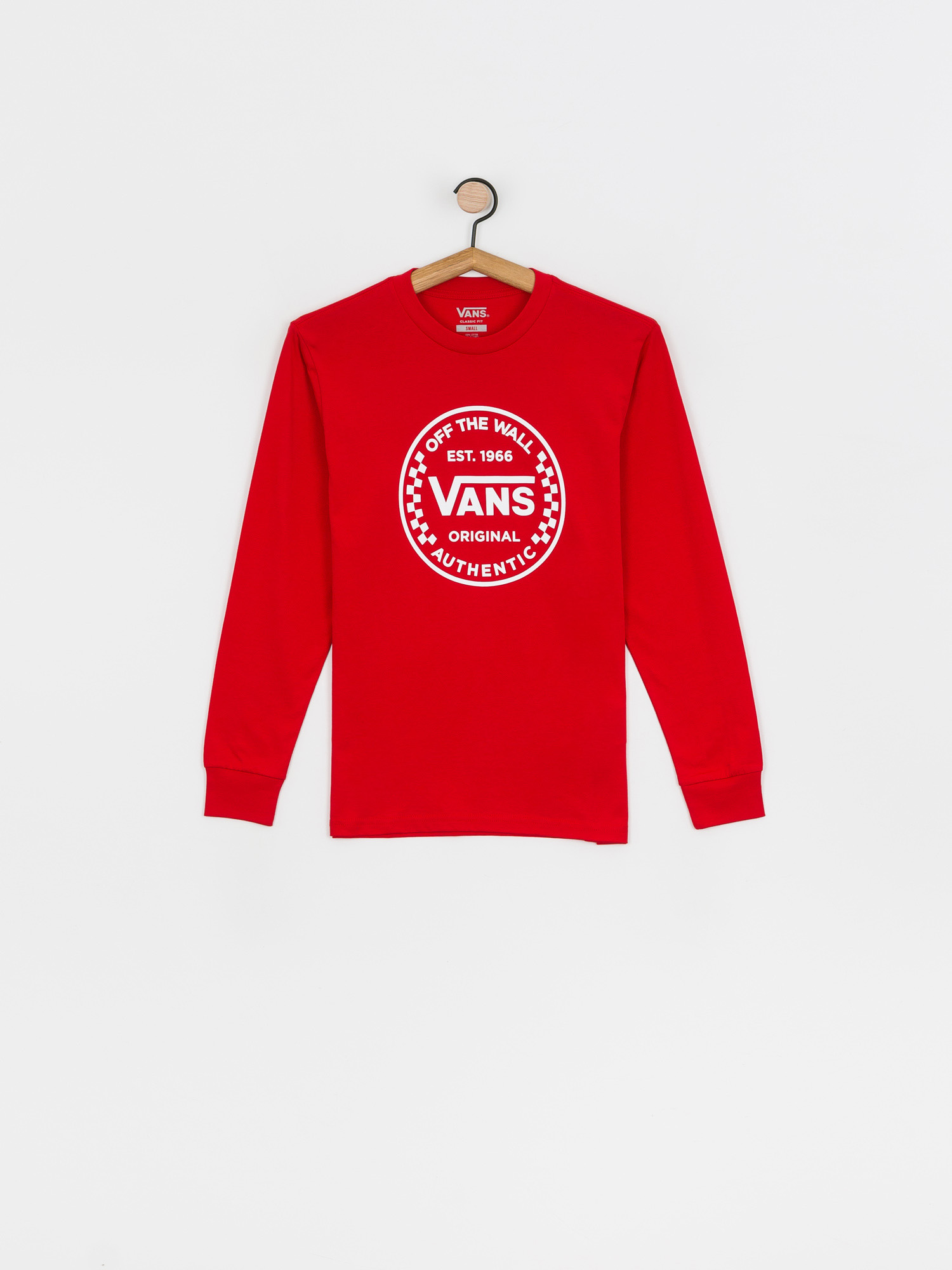 vans long sleeve red