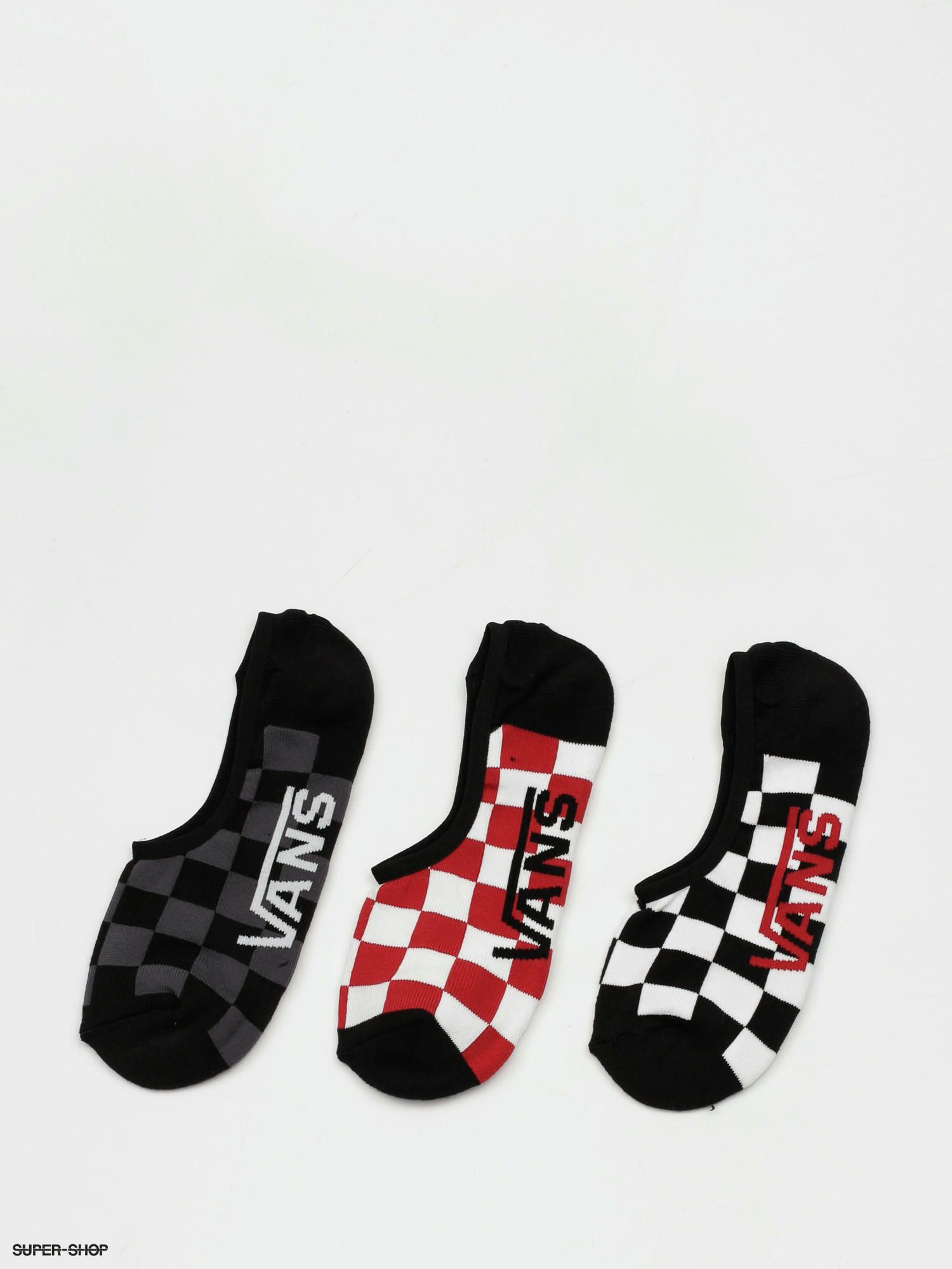 Red white checker store vans