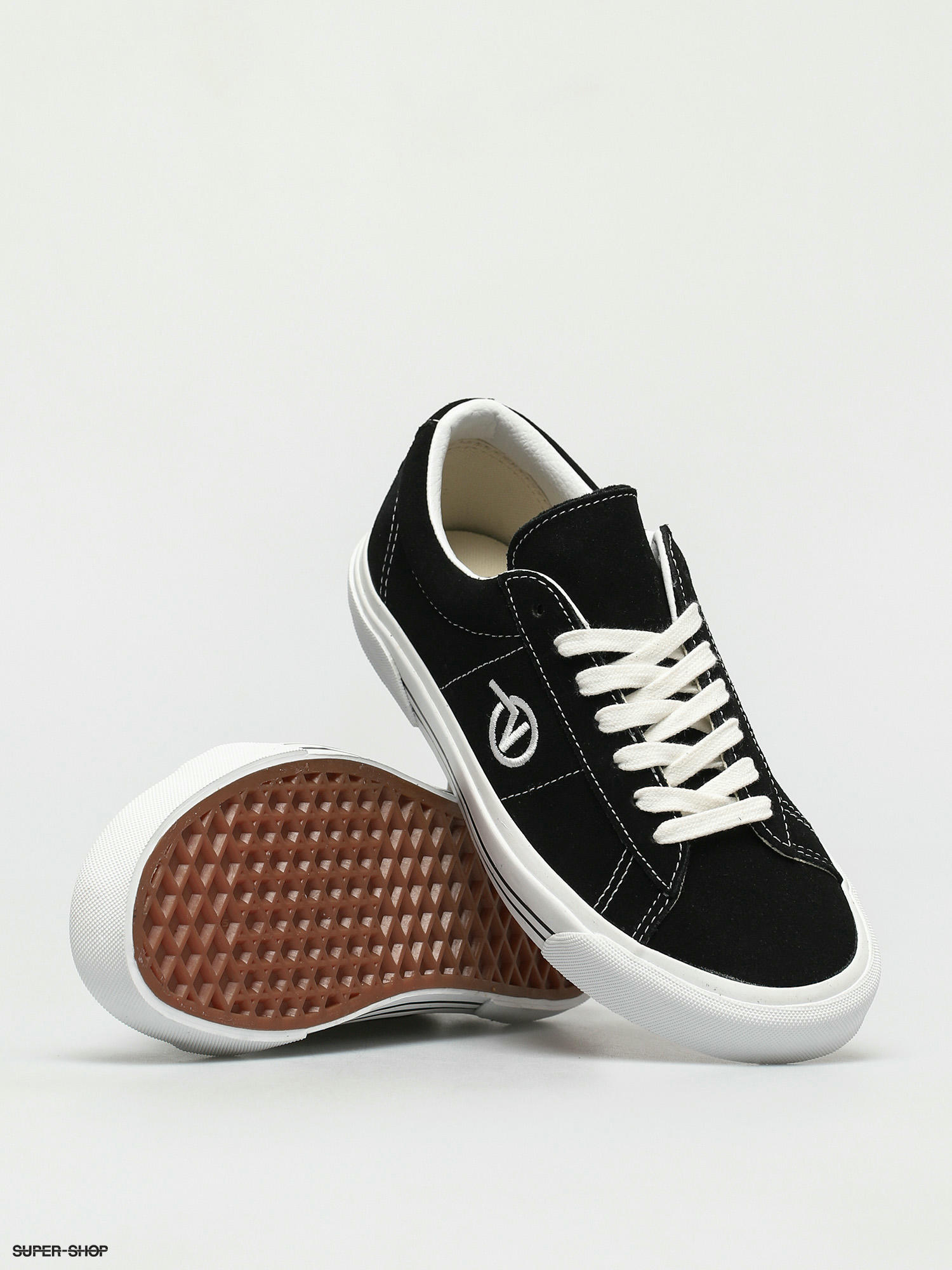 vans sid suede black