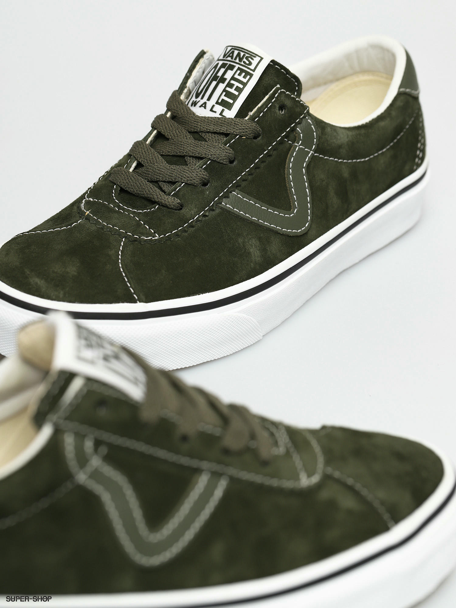 olive suede vans