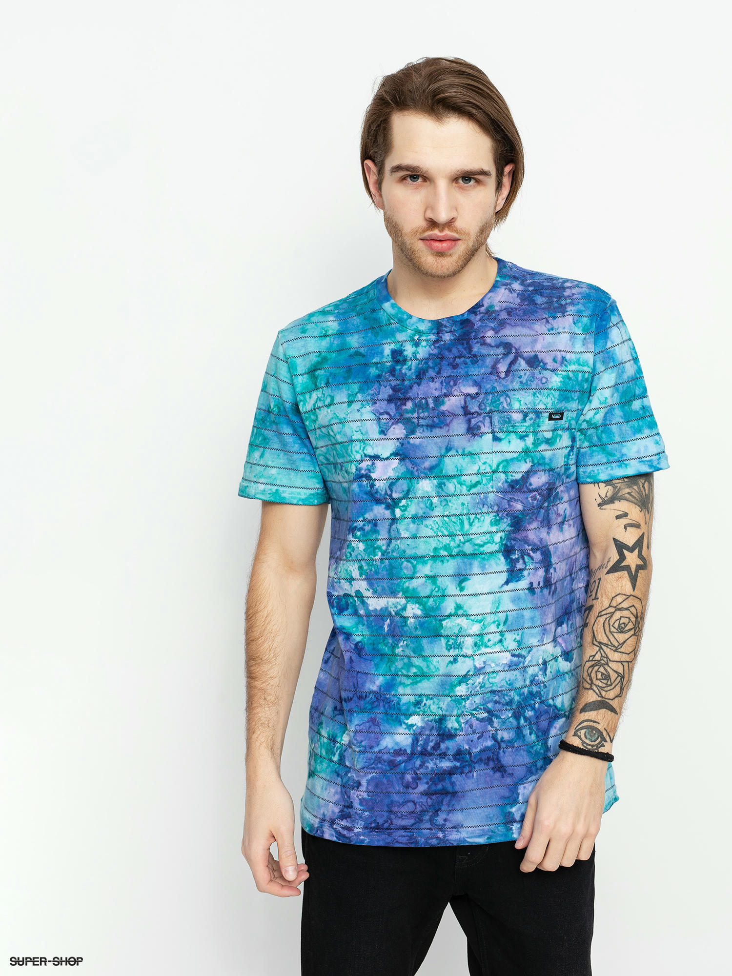 vans tie dye shirt mens