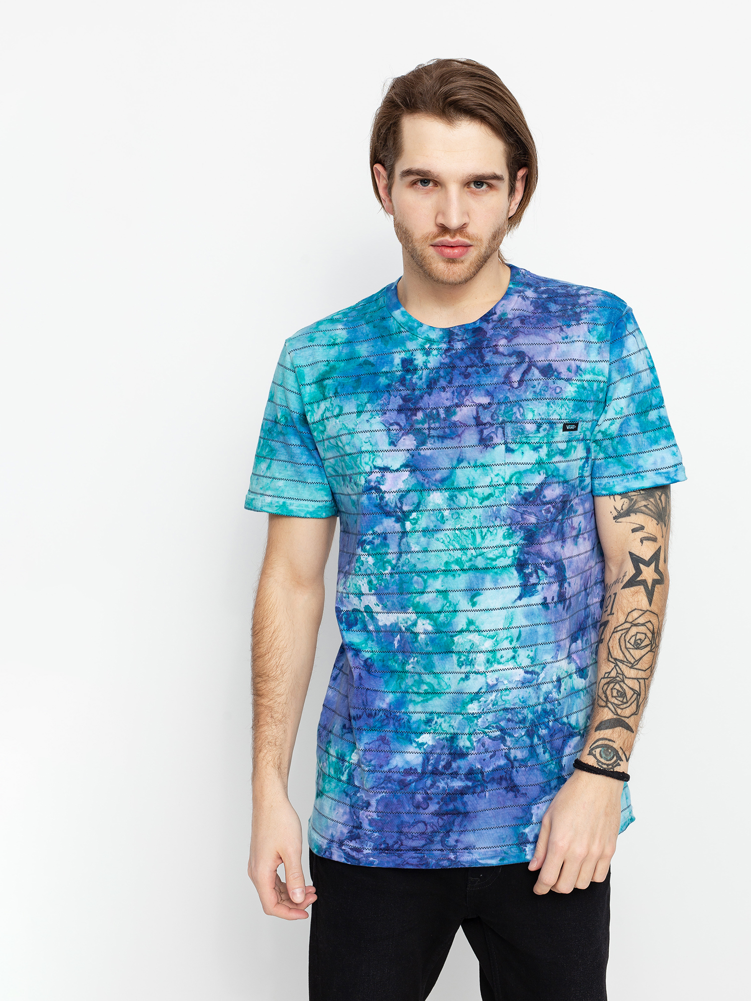 Vans Tie Dye Checkerstripe II T-shirt (english lavender tie dye)