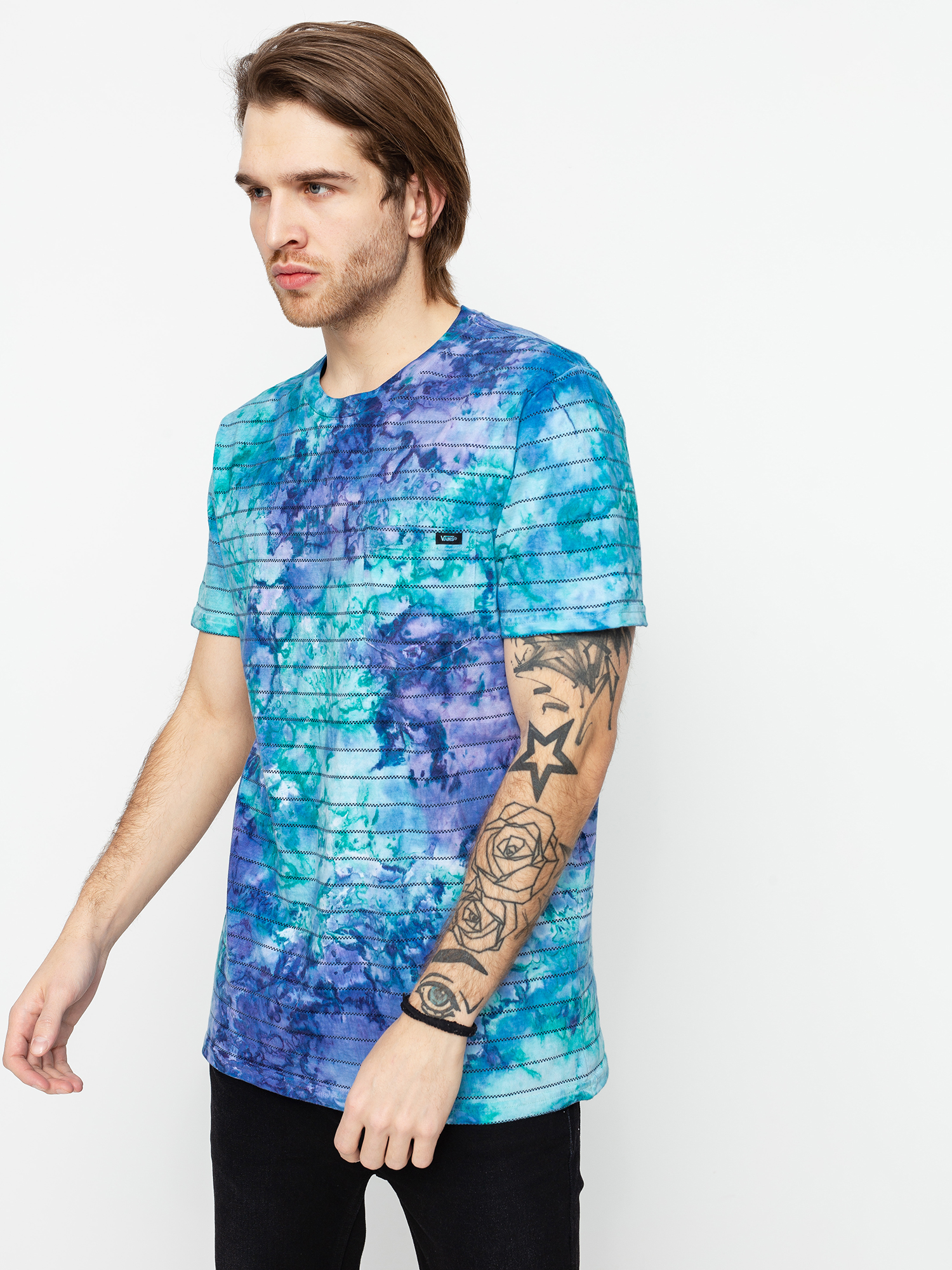 Vans Tie Dye Checkerstripe II T-shirt (english lavender tie dye)