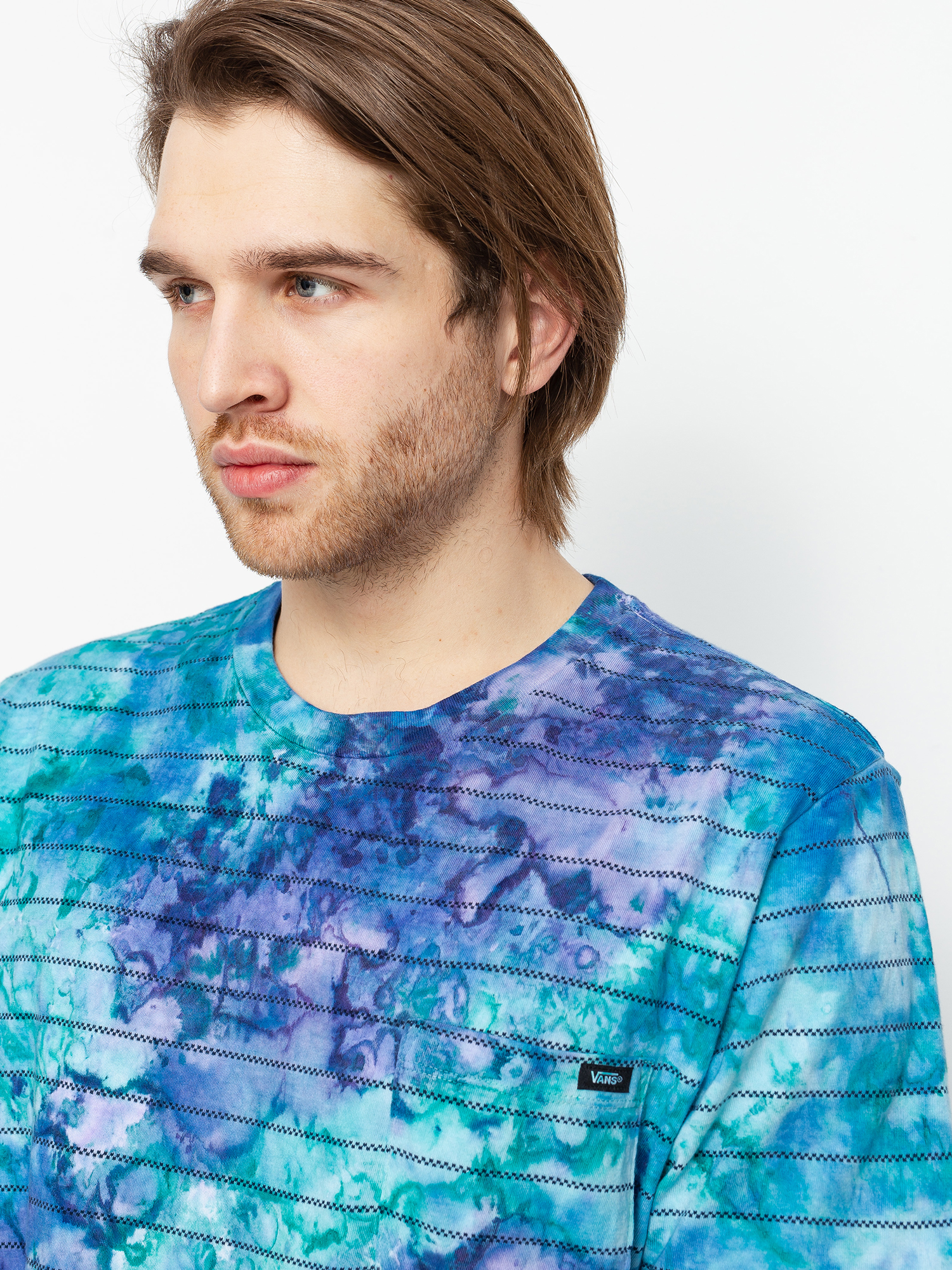 Vans Tie Dye Checkerstripe II T-shirt (english lavender tie dye)