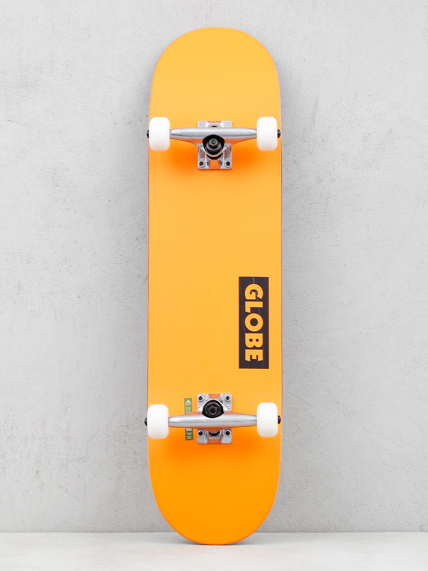 Globe Goodstock Skateboard (neon orange)