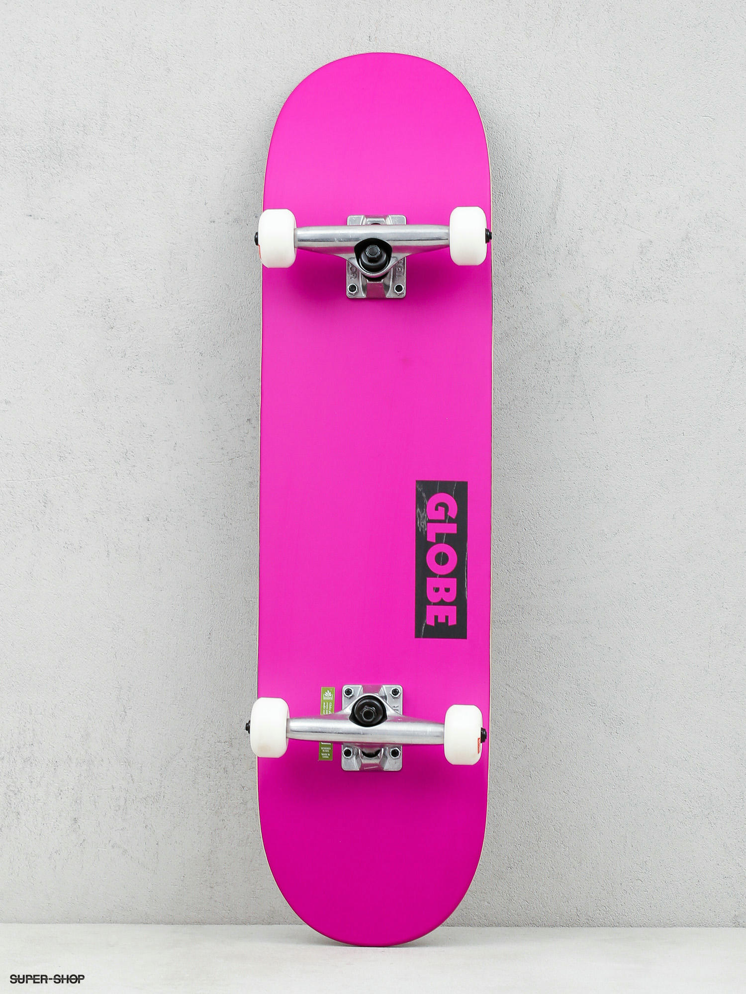 Globe Goodstock Skateboard neon purple