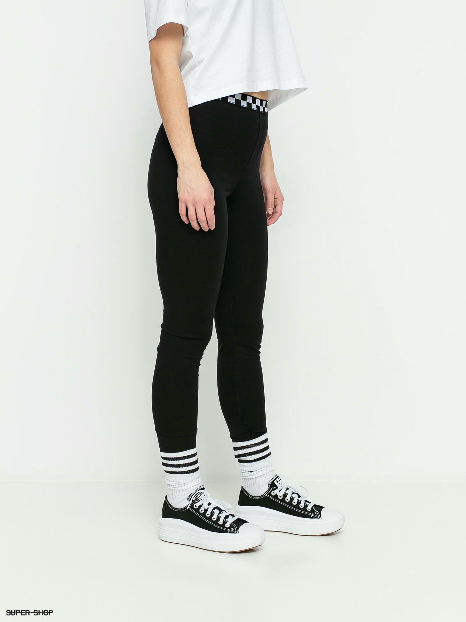 Checkered store leggings vans