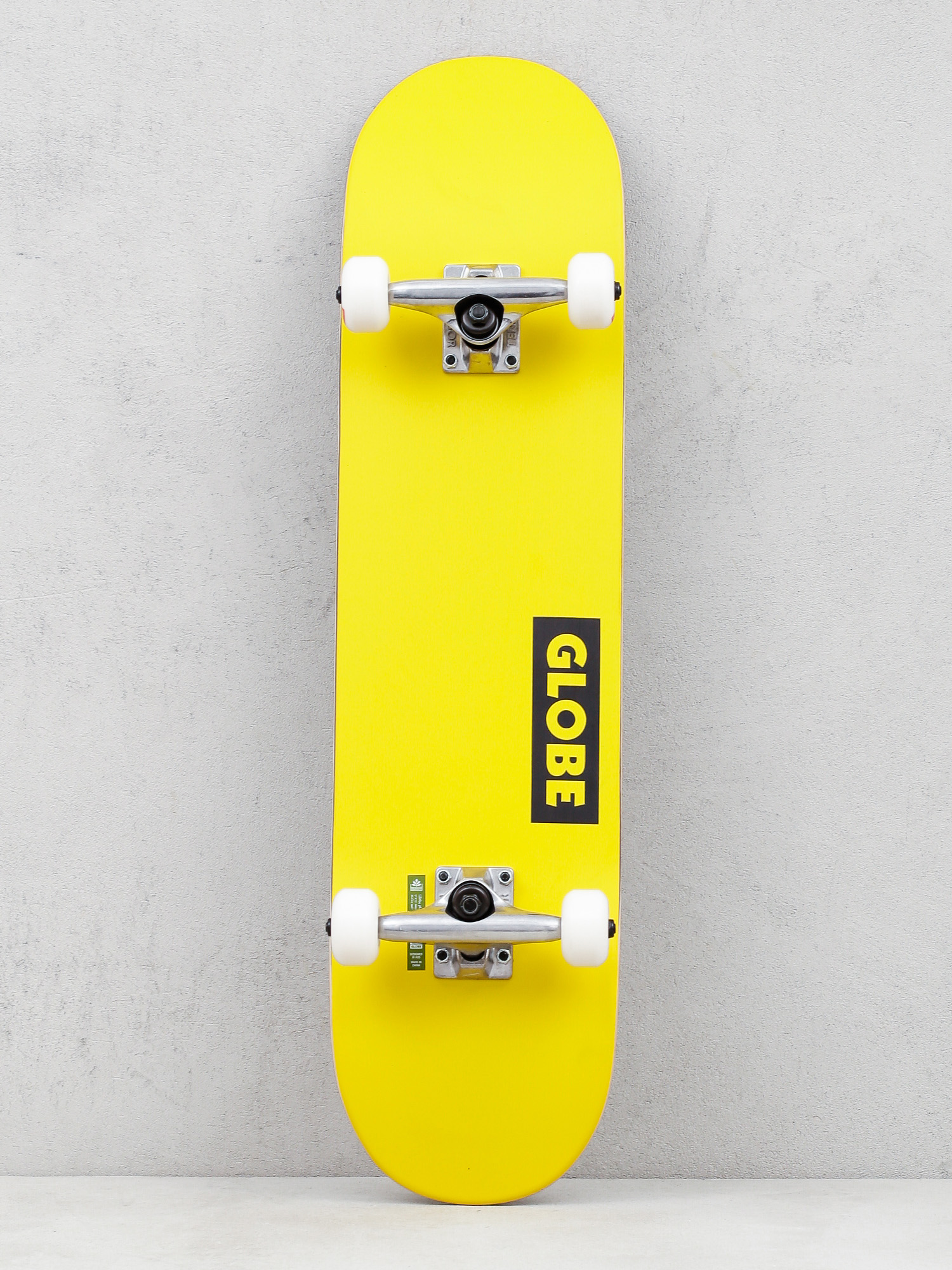 Globe Goodstock Skateboard (neon yellow)