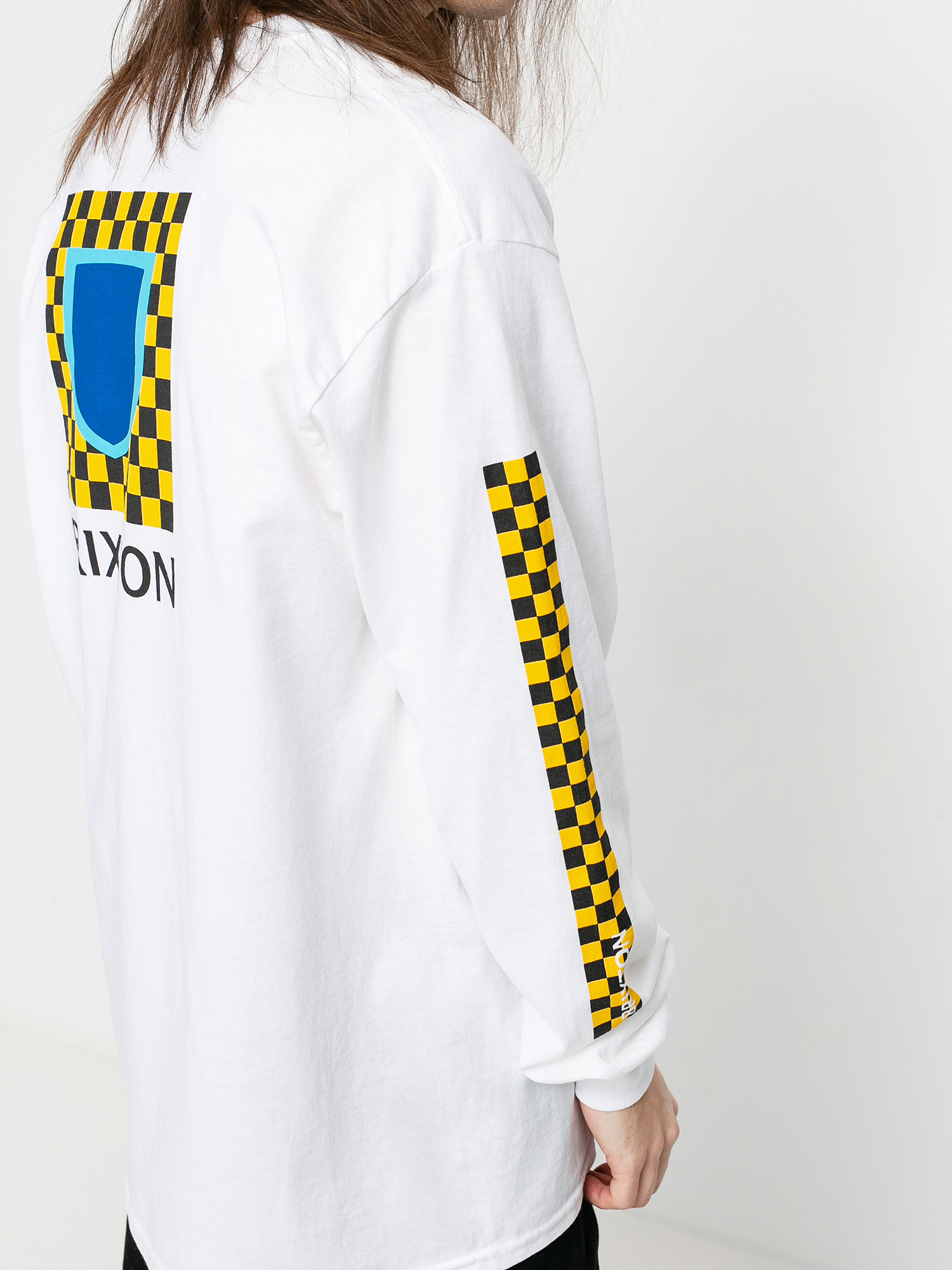 Brixton Beta Checkers Stt Longsleeve (white)