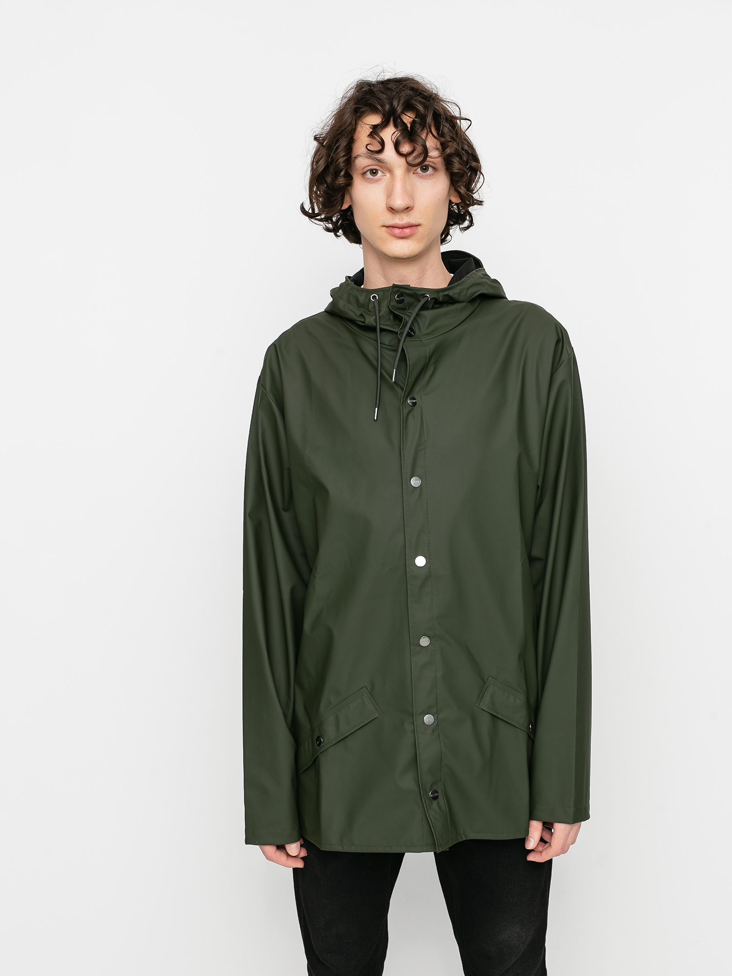 rains coach jacket green