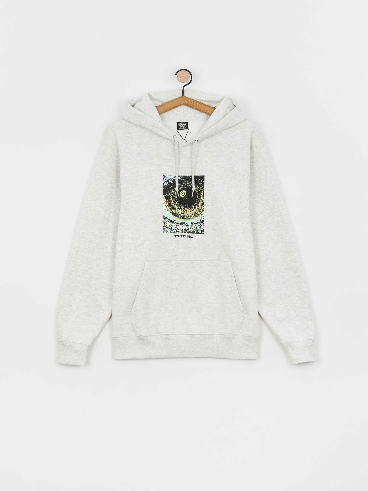 Stussy Acid Eye HD Hoodie (ash heather)