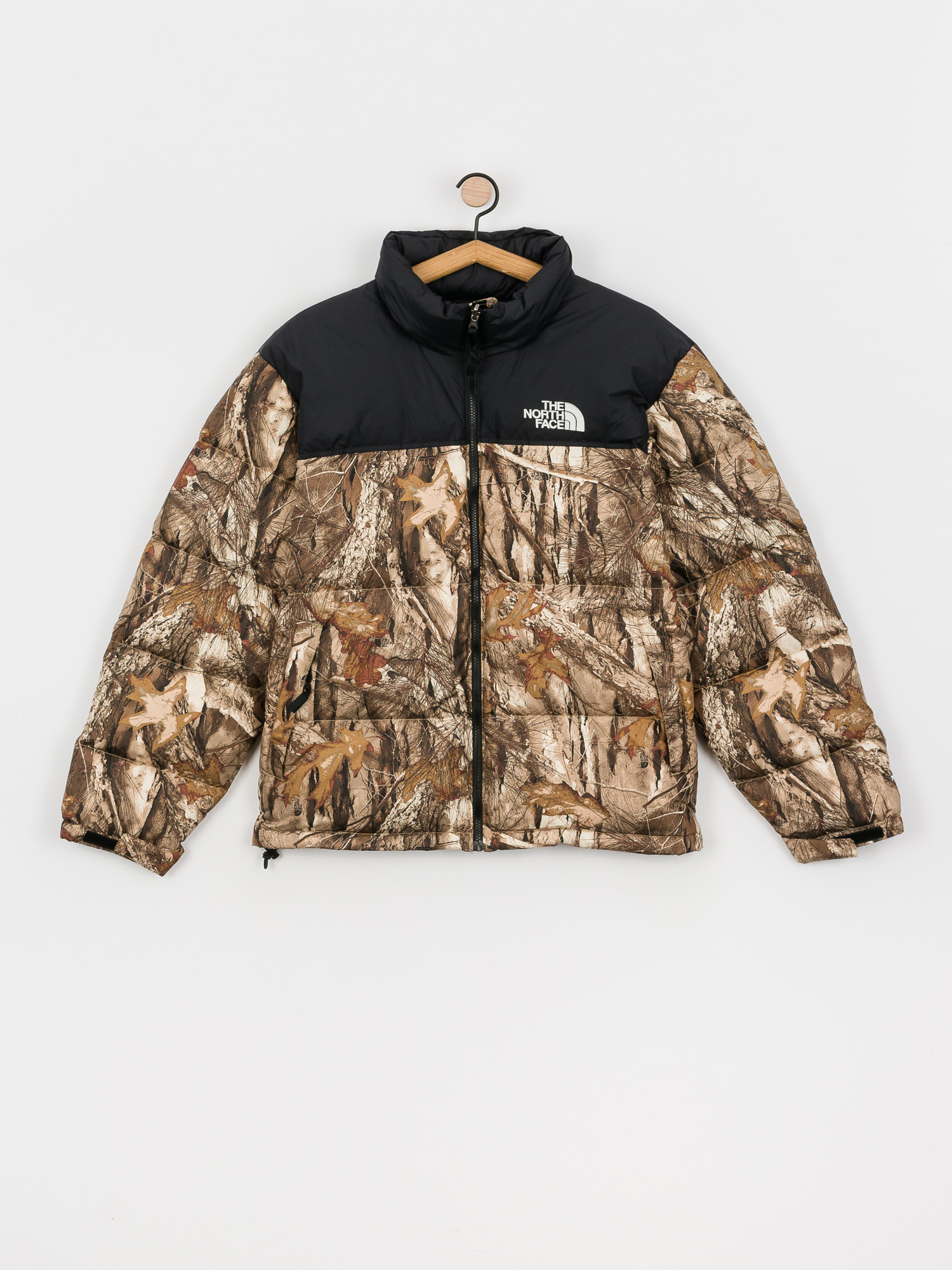 The North Face 1996 Retro Nuptse Jacket (kelp tan forest floor print)