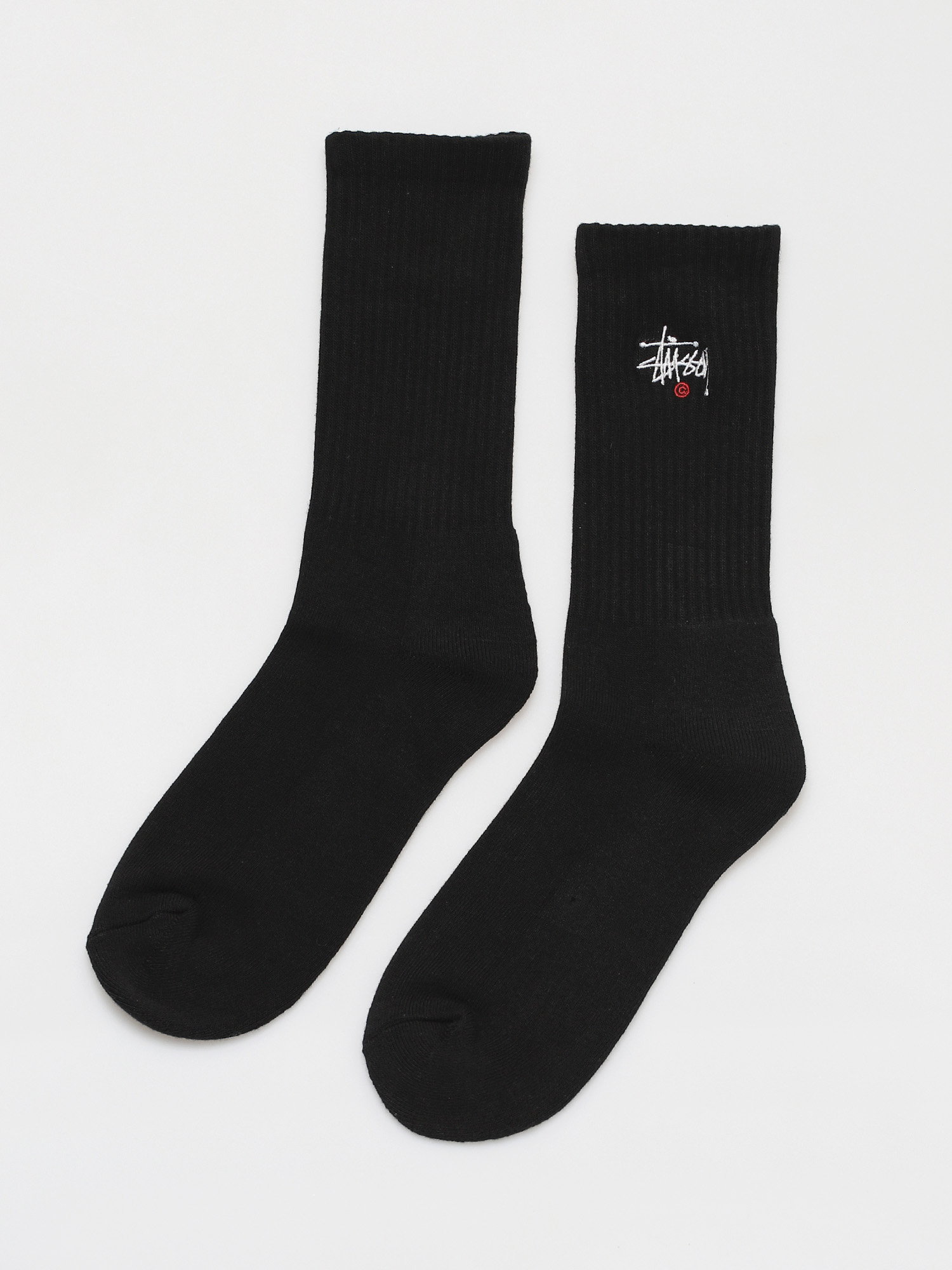 Stussy Basic Logo Crew Socks (black)