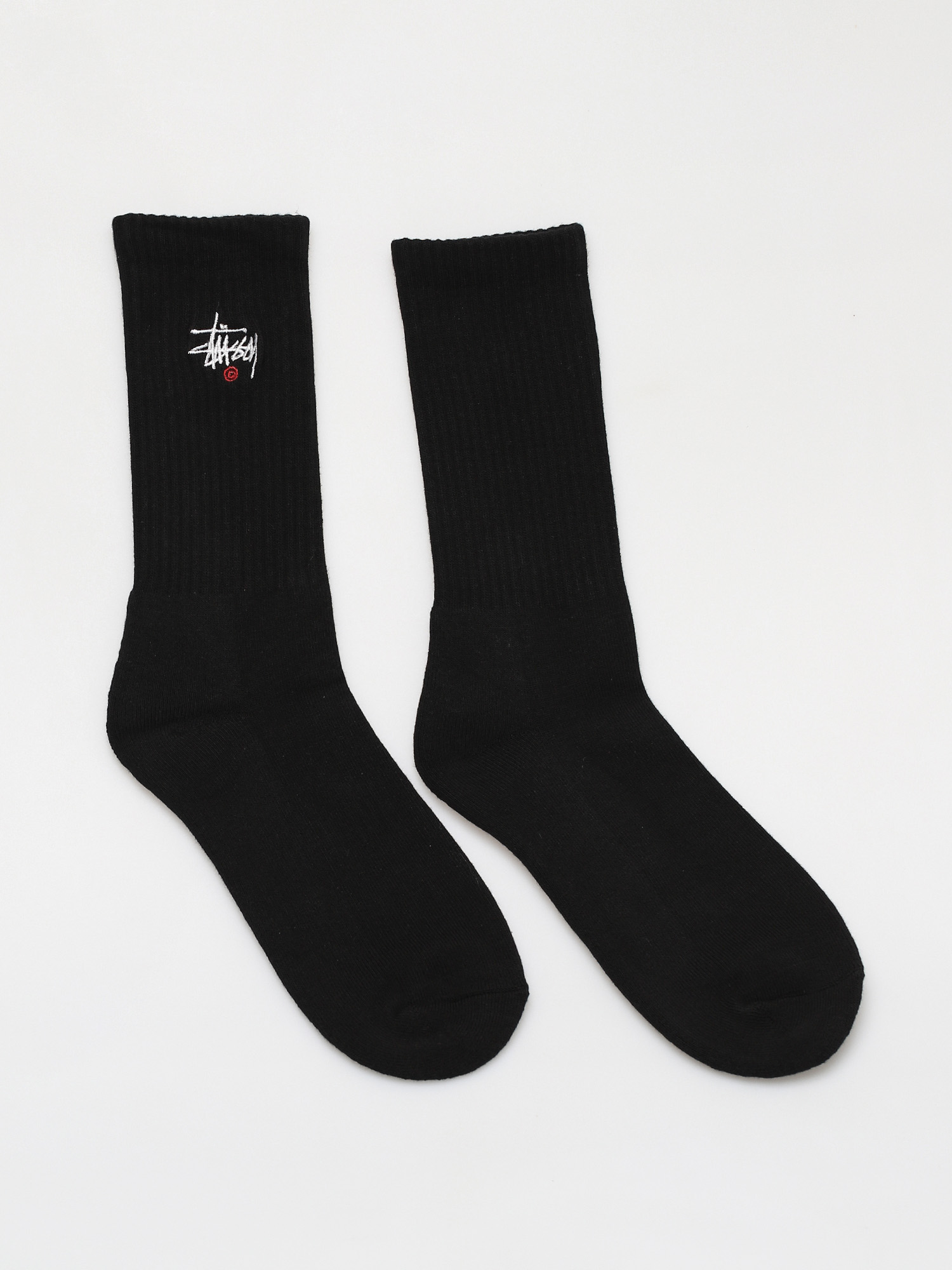 Stussy Basic Logo Crew Socks (black)
