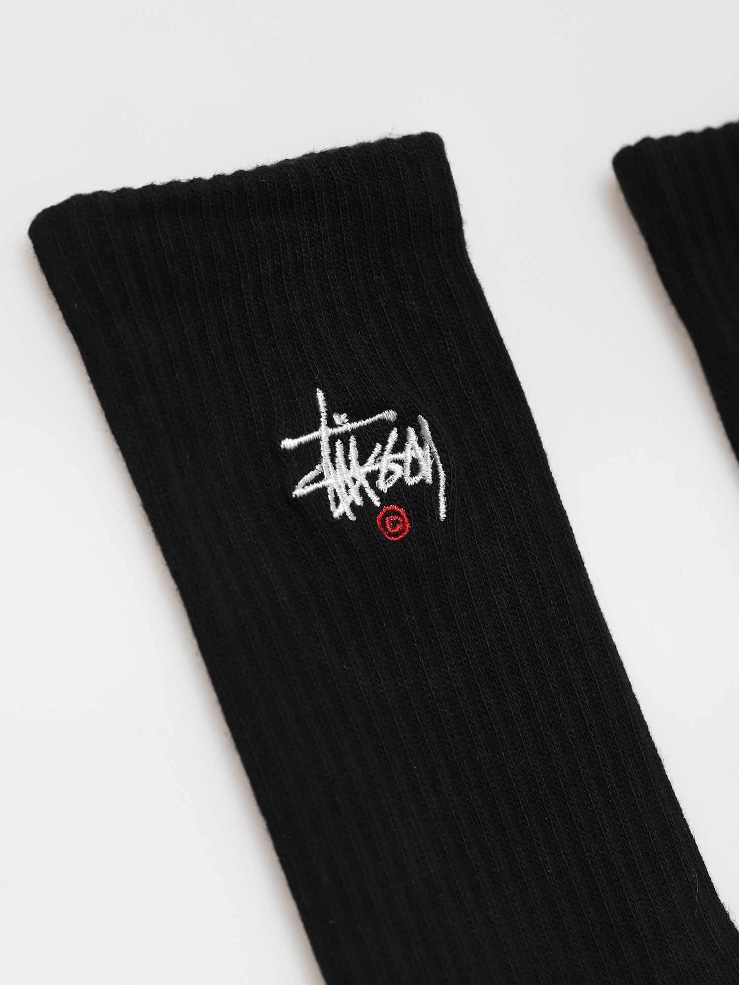 Stussy Basic Logo Crew Socks (black)