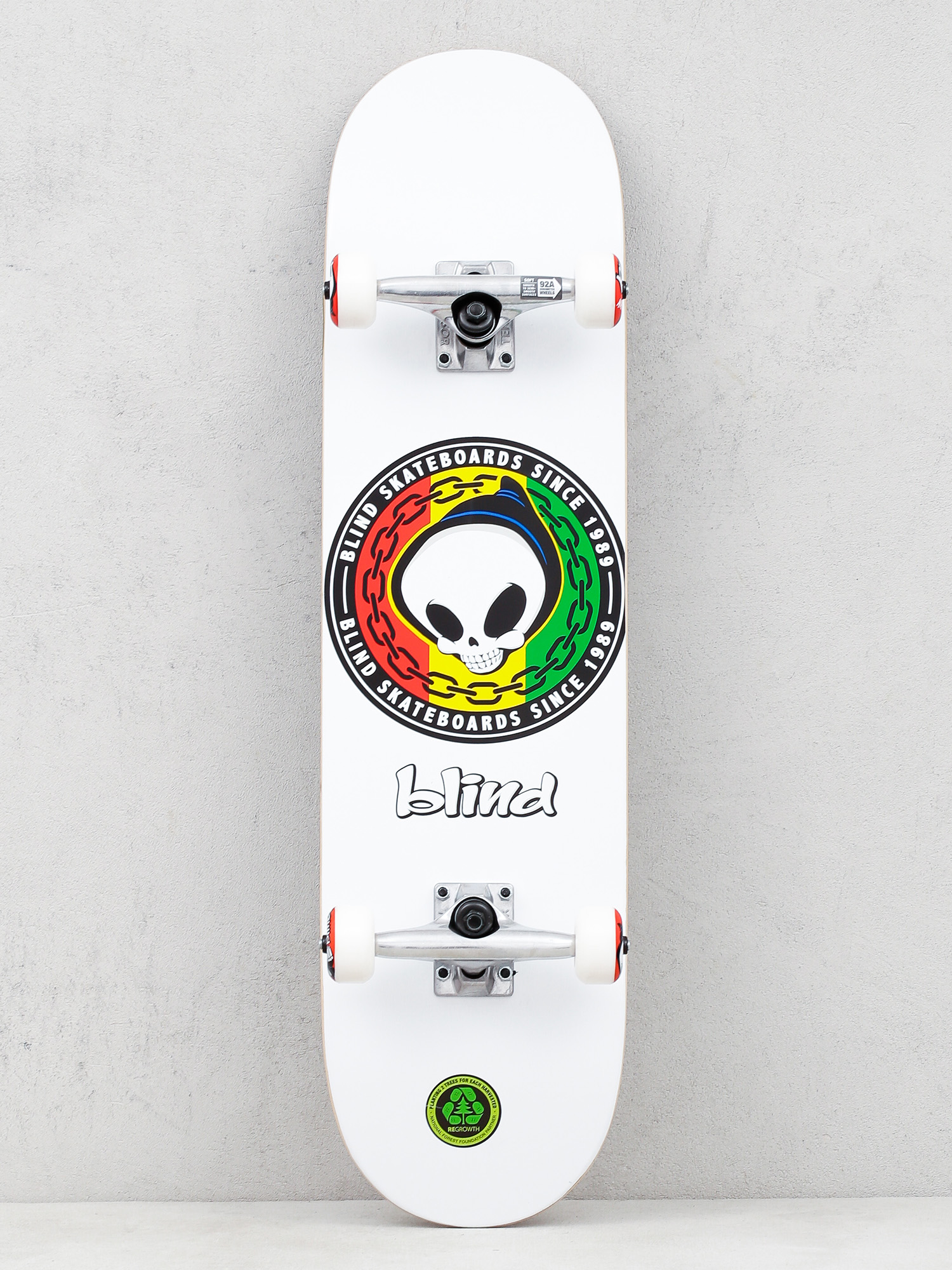Blind Rasta Reaper Fp Skateboard (white)