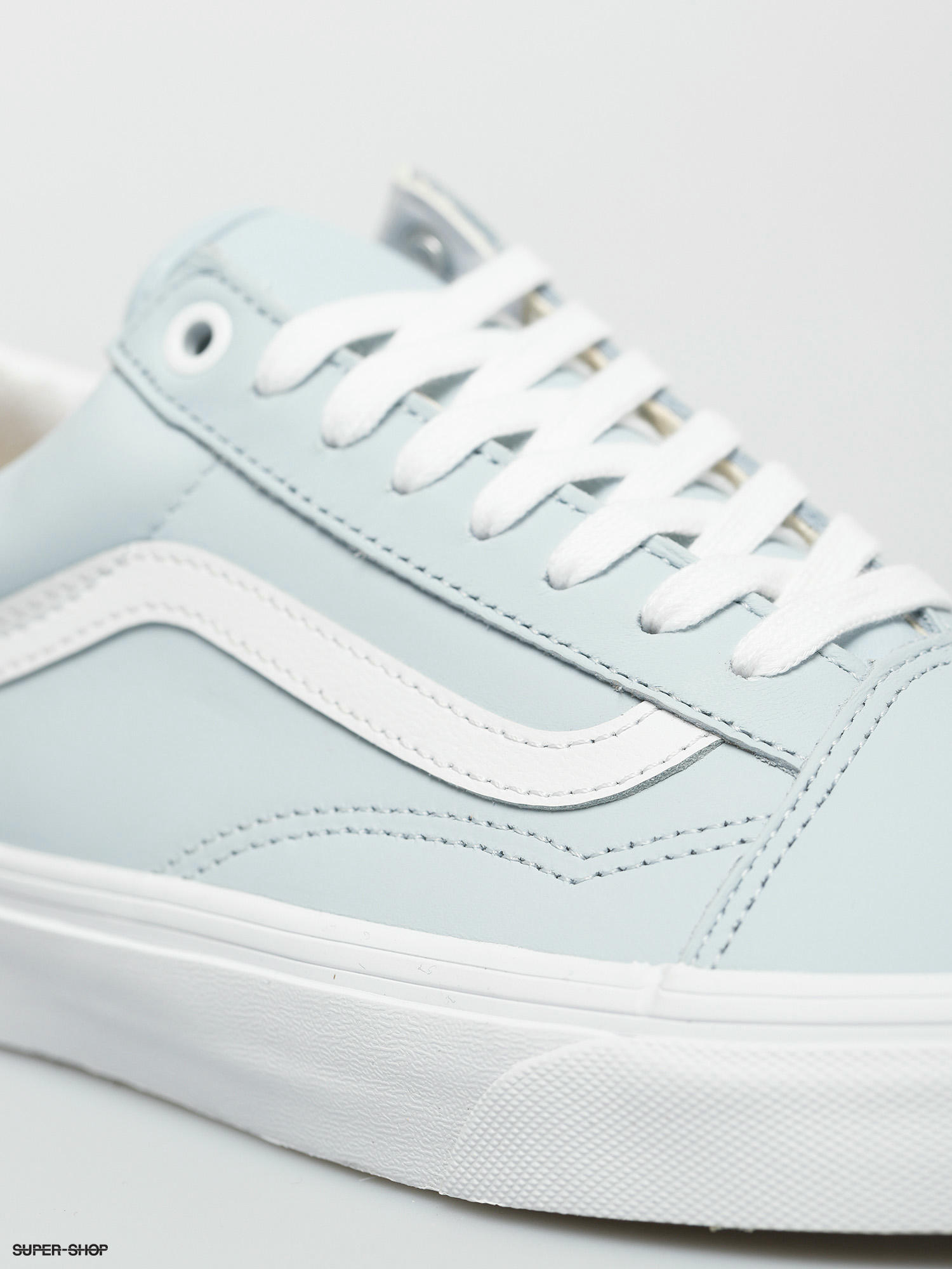 Vans old skool blue clearance leather