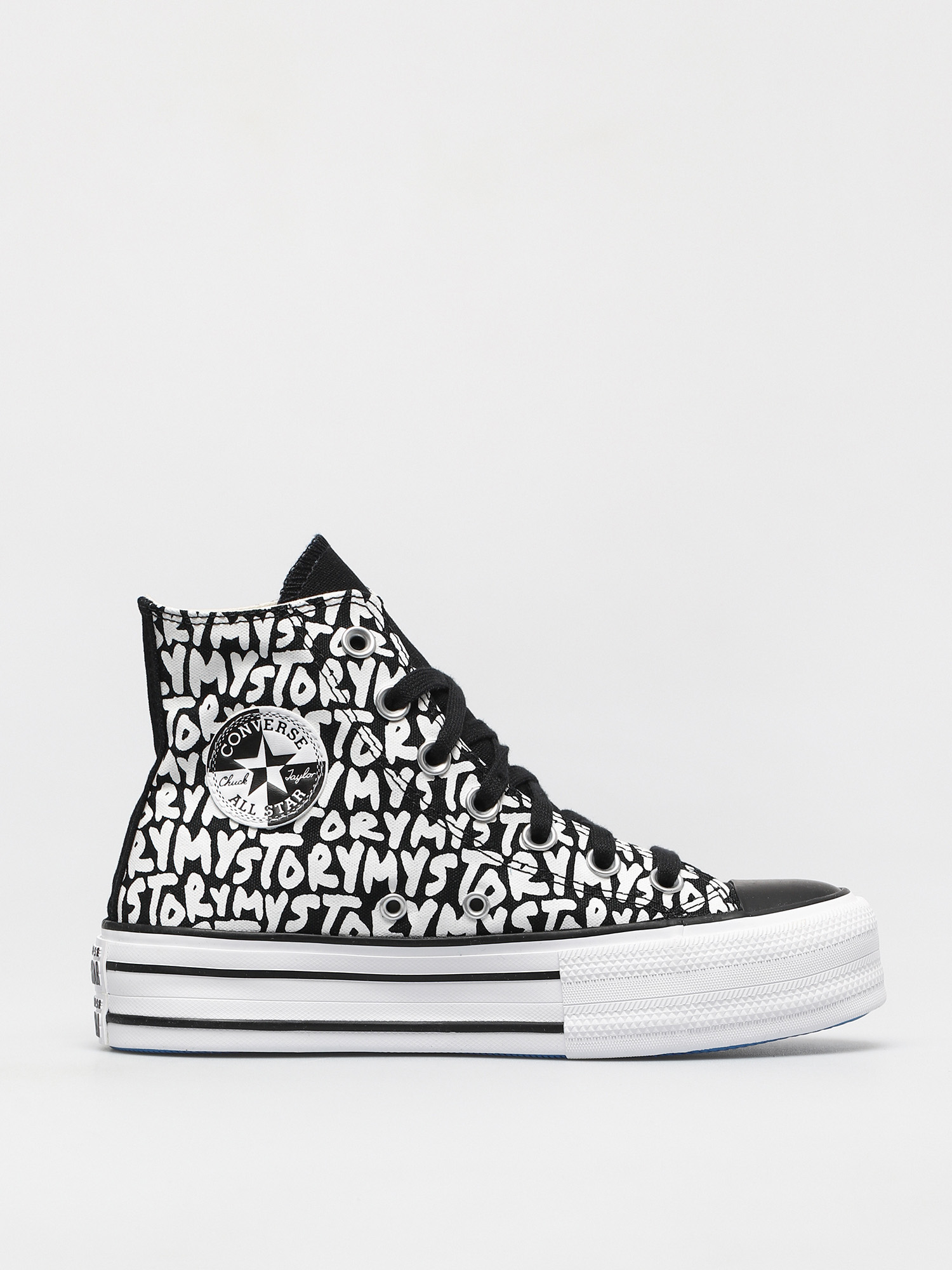 Converse Chuck Taylor All Star Double Stack Lift Hi Chucks Wmn (black)