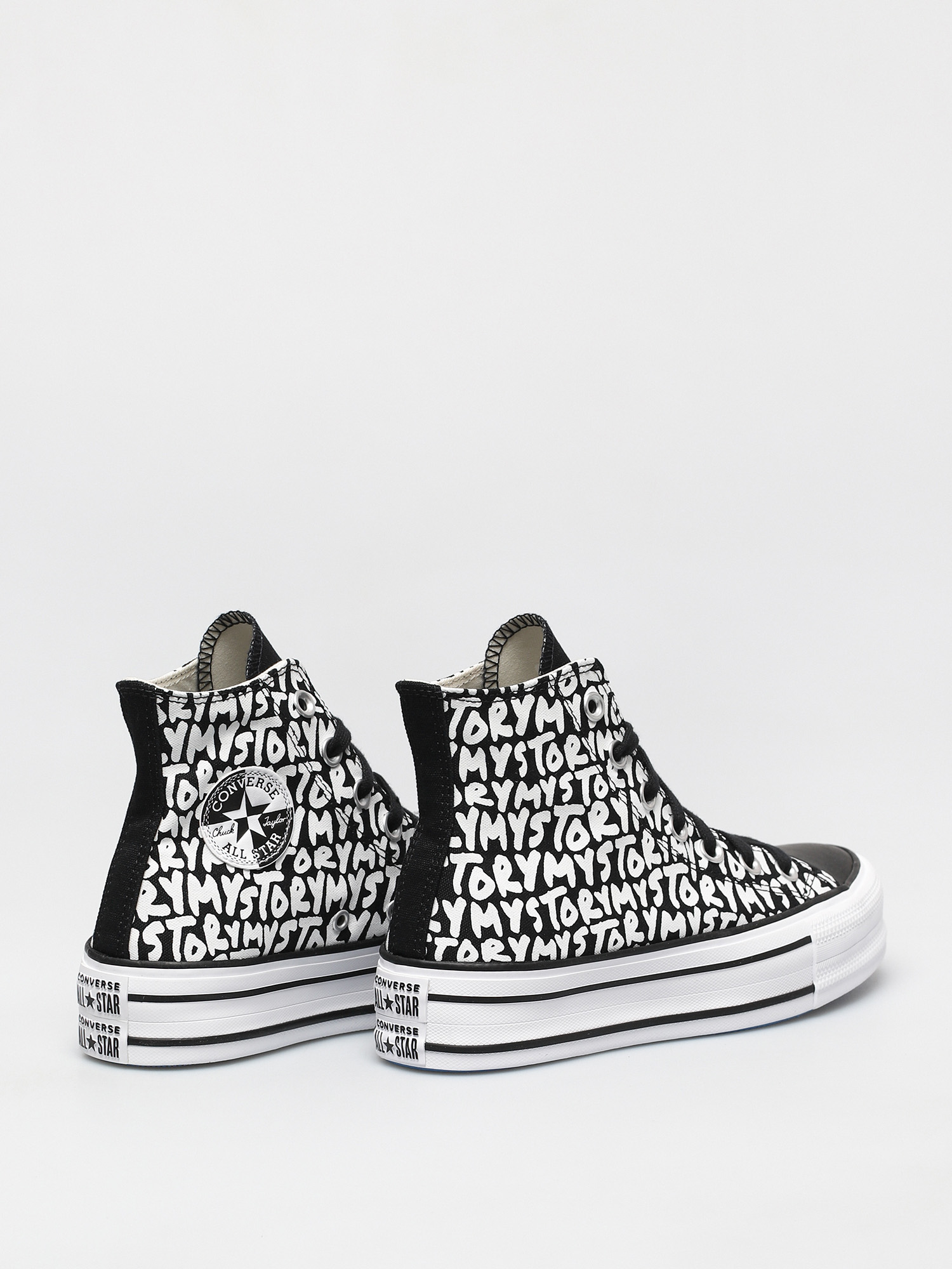Converse Chuck Taylor All Star Double Stack Lift Hi Chucks Wmn (black)
