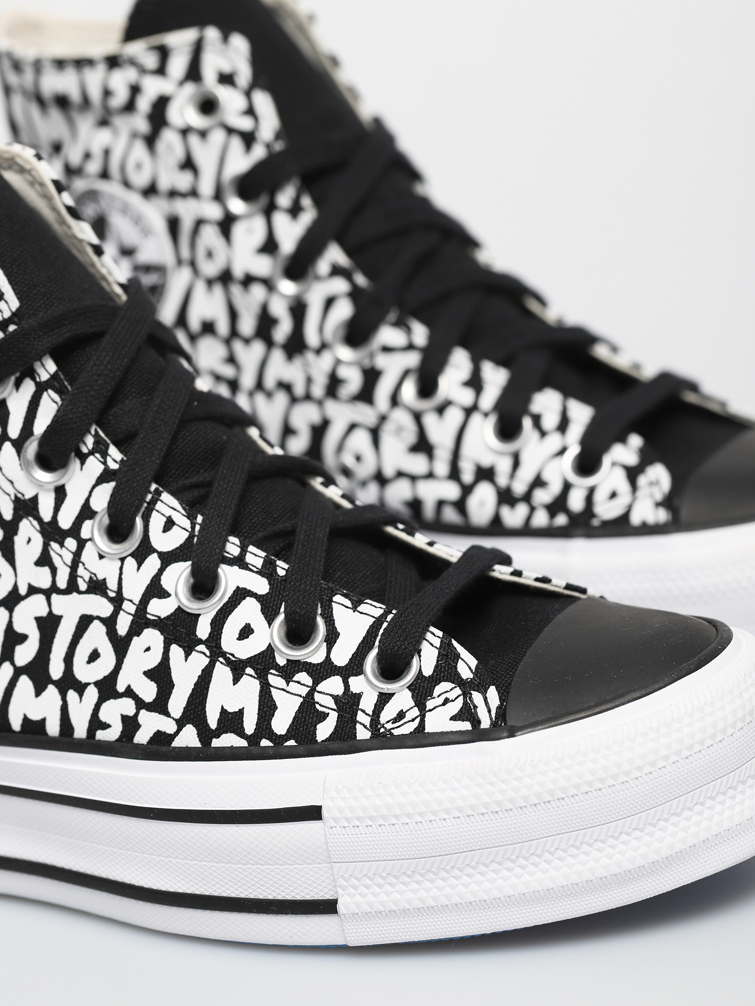 Converse Chuck Taylor All Star Double Stack Lift Hi Chucks Wmn (black)