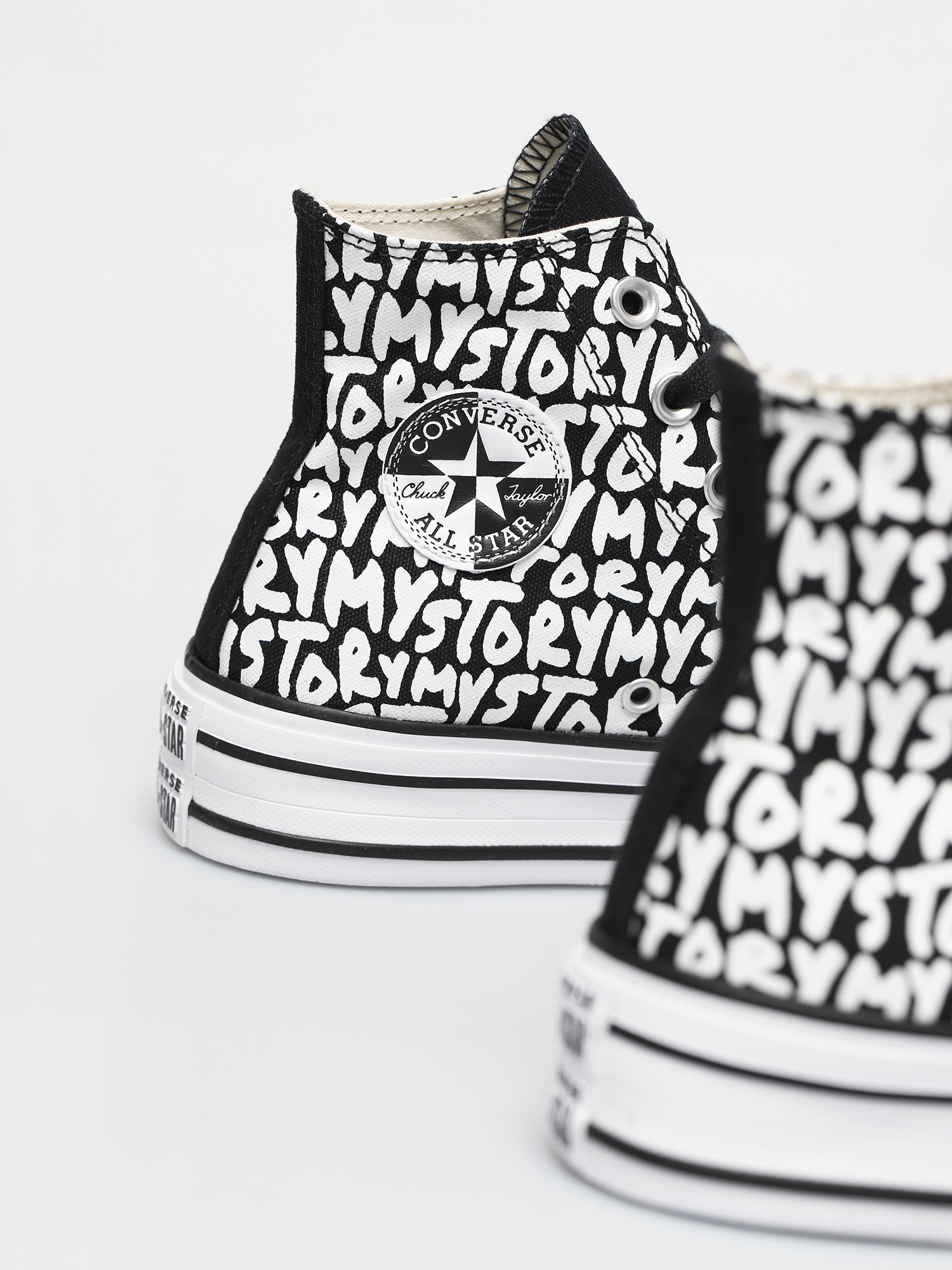 Converse Chuck Taylor All Star Double Stack Lift Hi Chucks Wmn (black)