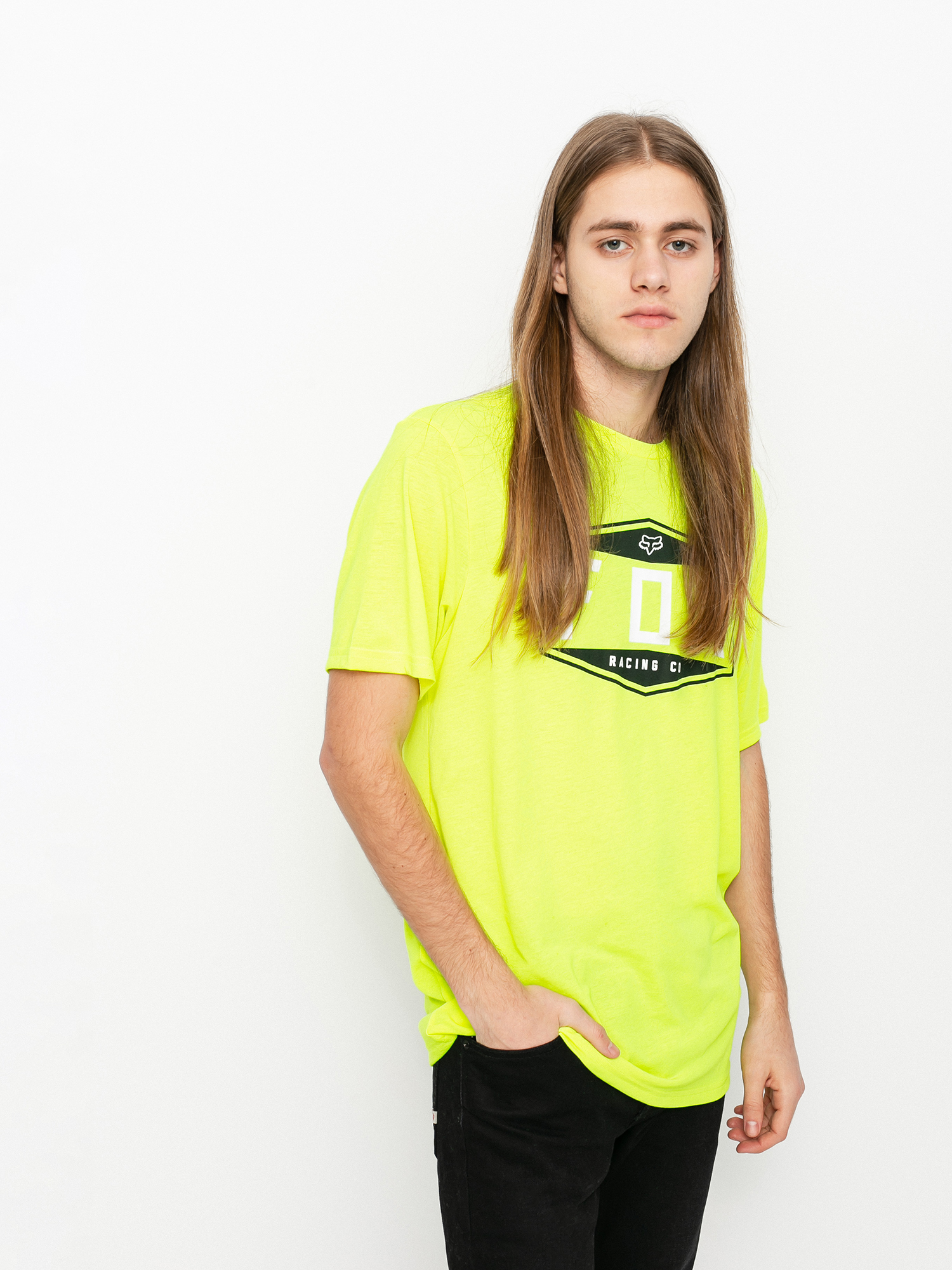 Fox Emblem Tech T-shirt (flo ylw)