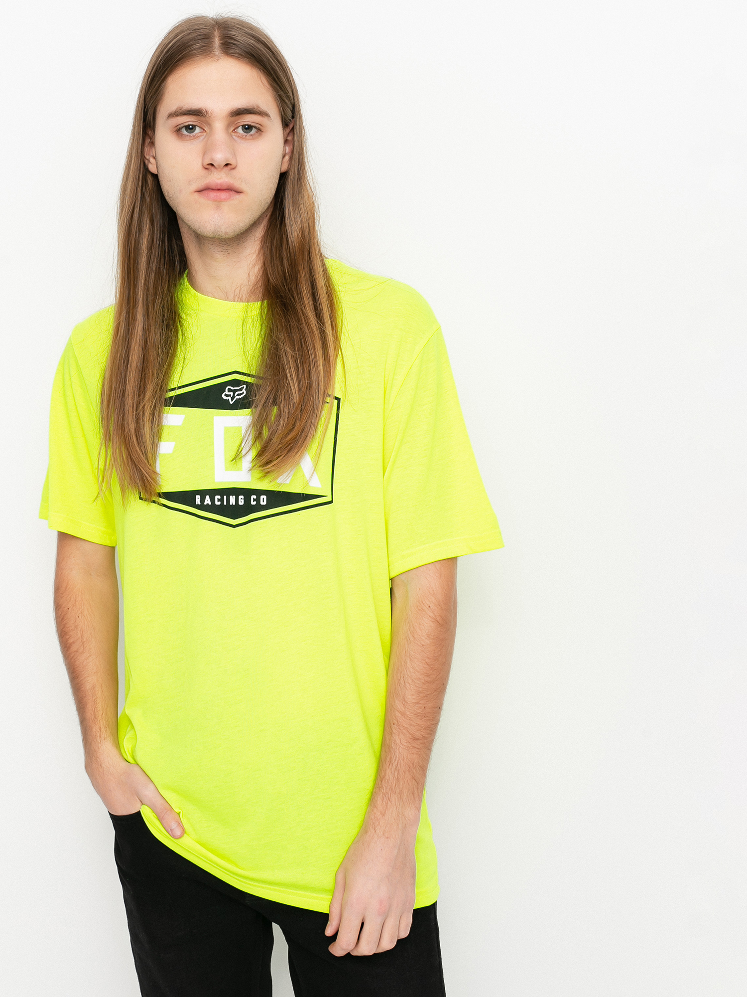 Fox Emblem Tech T-shirt (flo ylw)