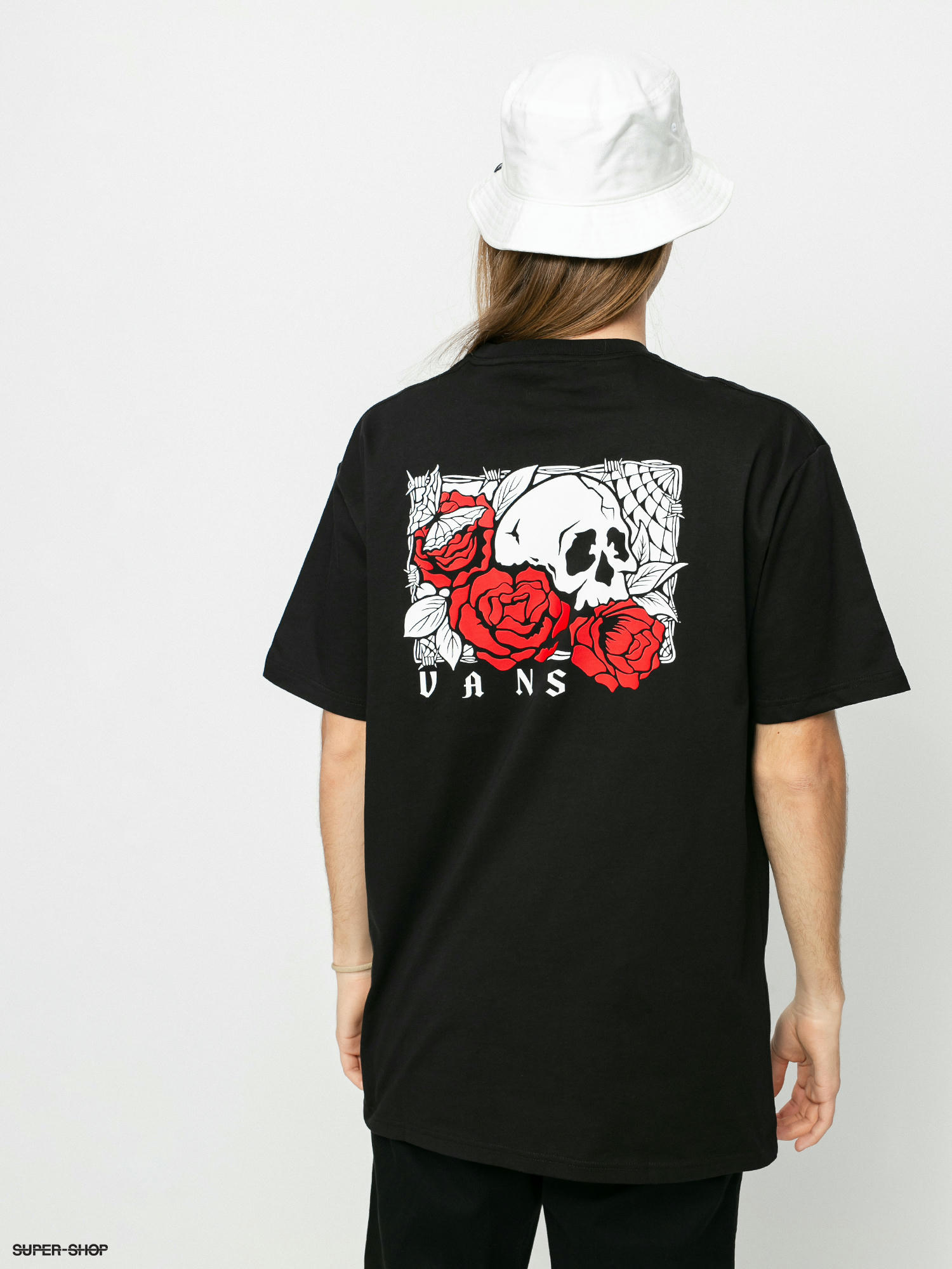 vans t shirt with roses