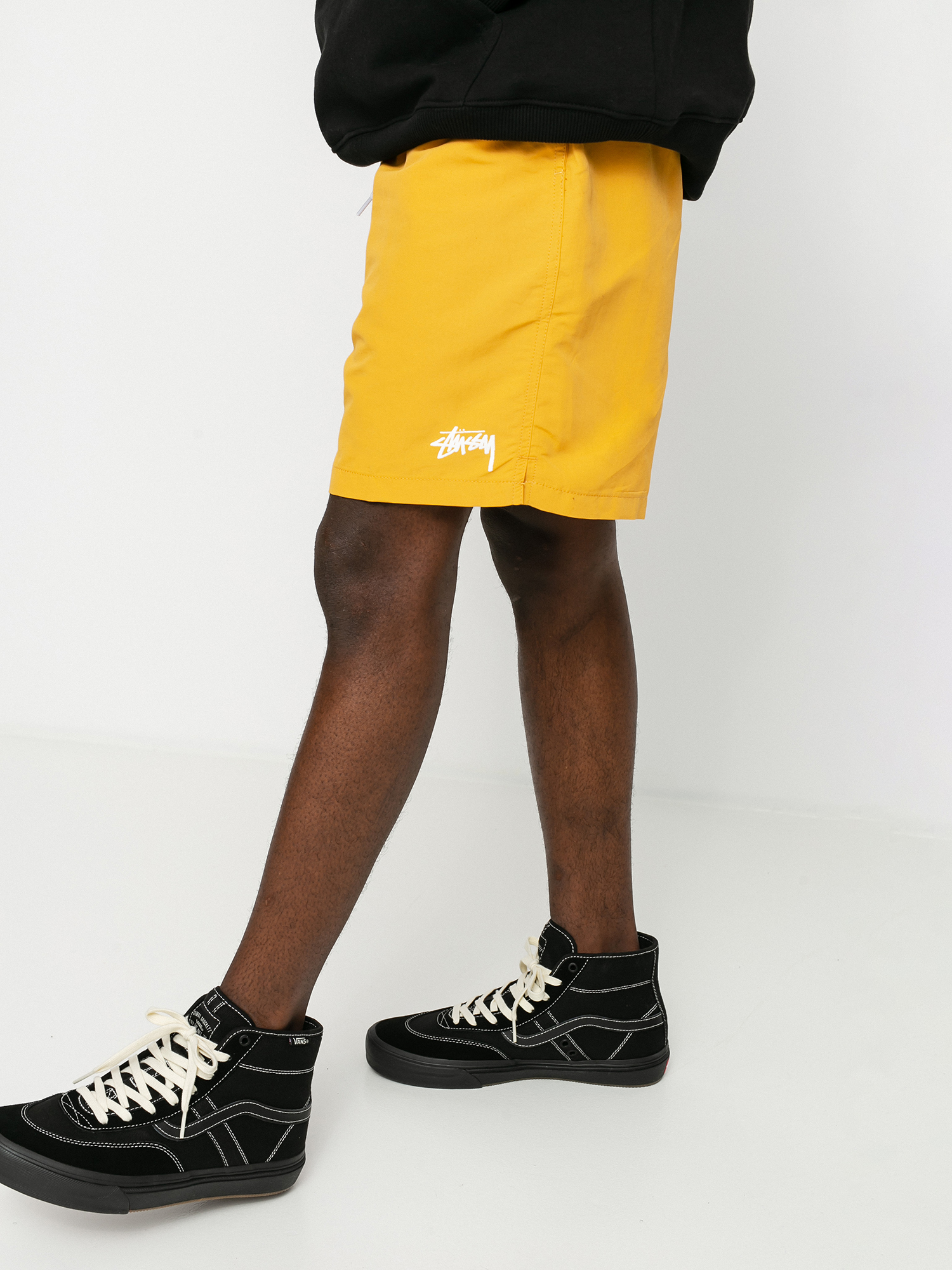 Vans yellow cheap shorts