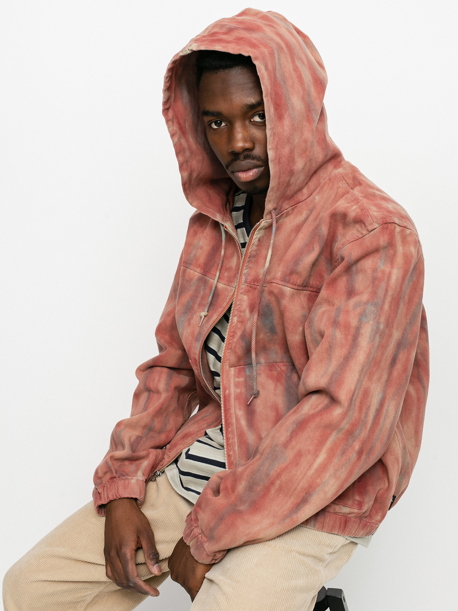 Stussy DYED WORK Jacket Rust サイズL XL)Stussy Dyed Work Jacket