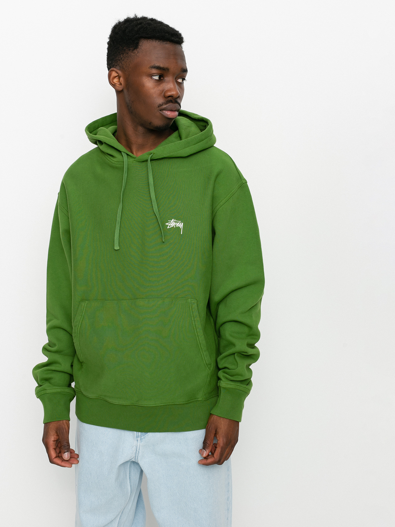 Stussy Stock Logo HD Hoodie (green)