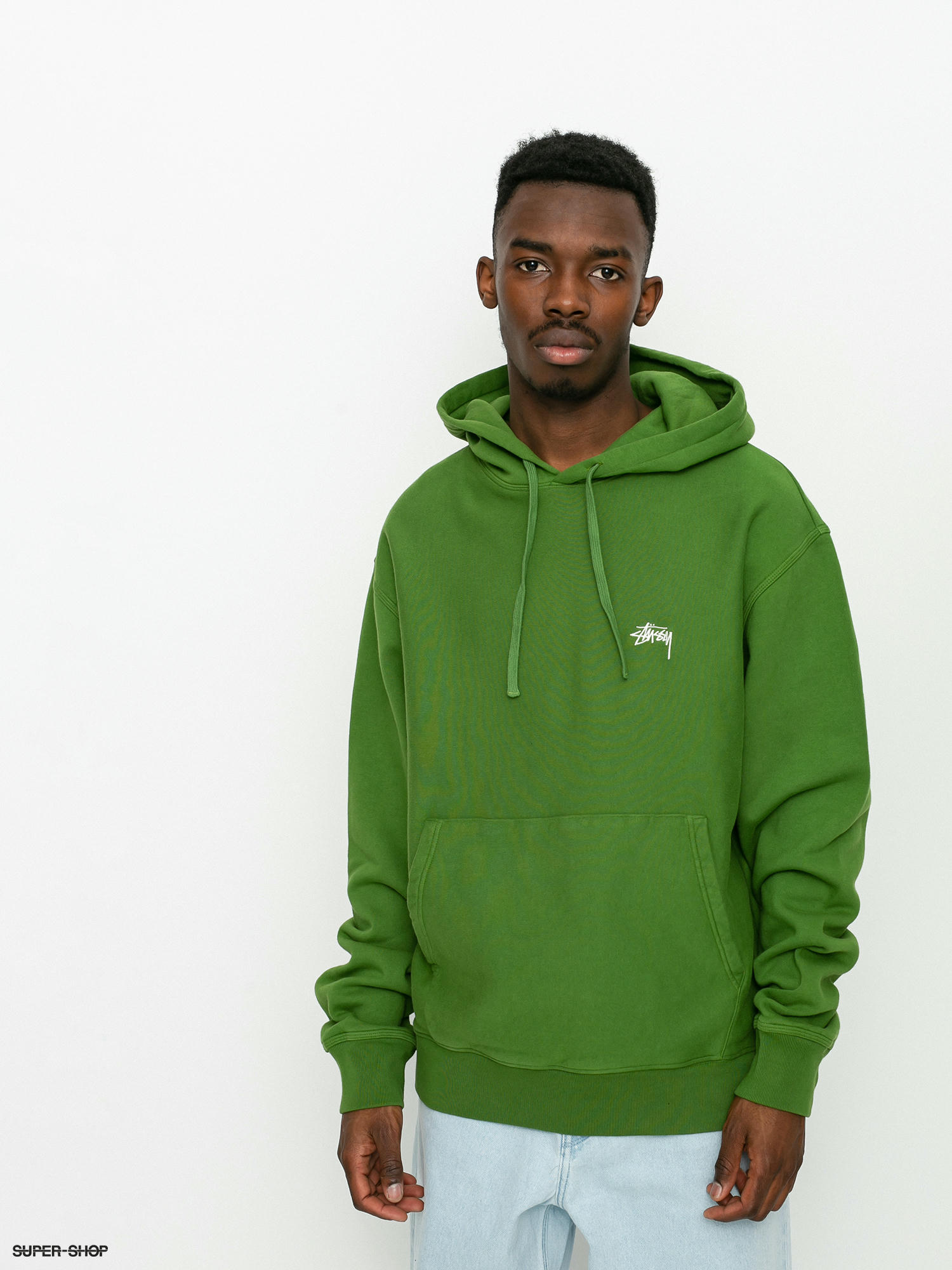 Stussy Stock Logo HD Hoodie (green)