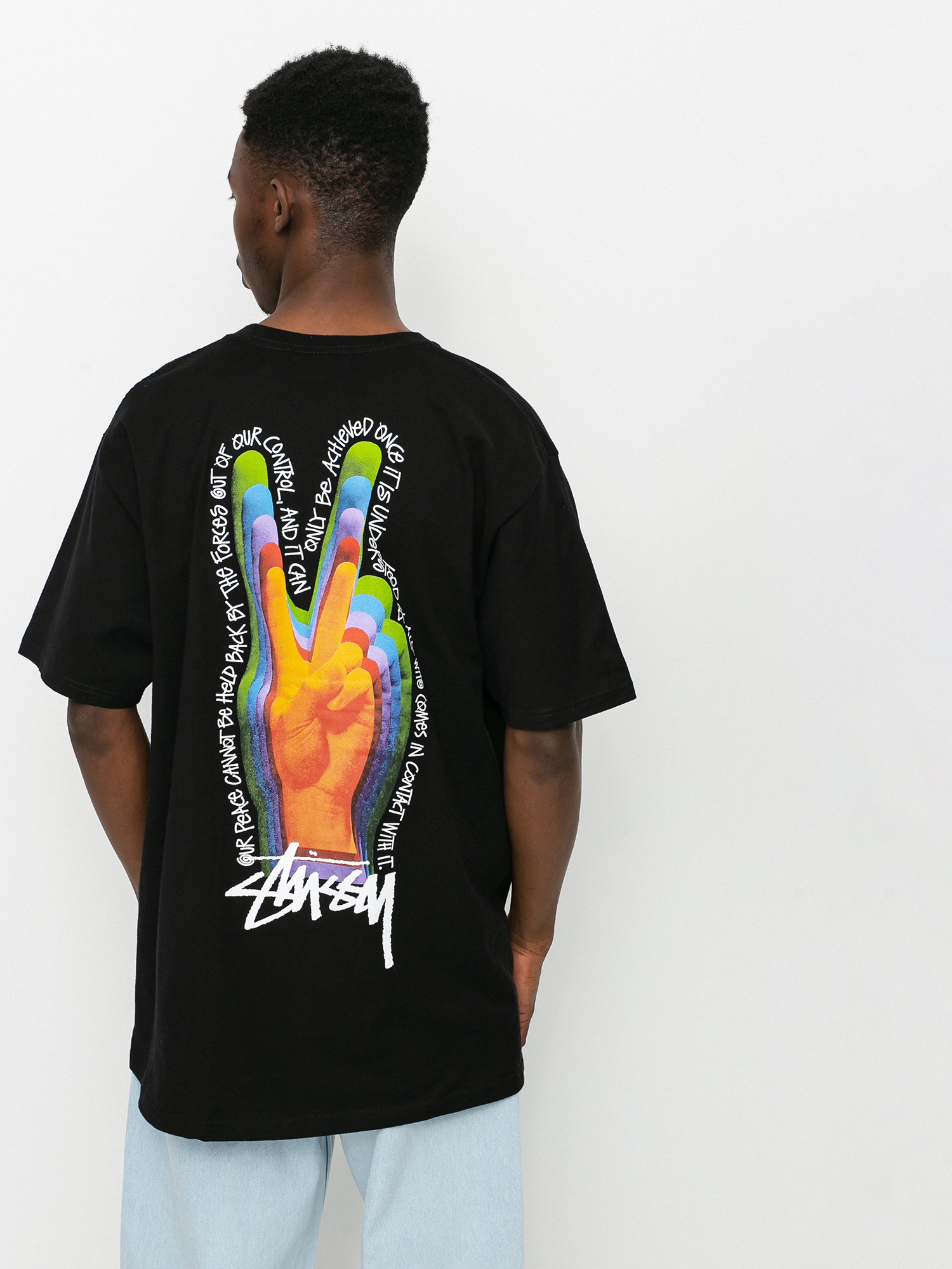 Stussy Peace Sign T-Shirt (black)