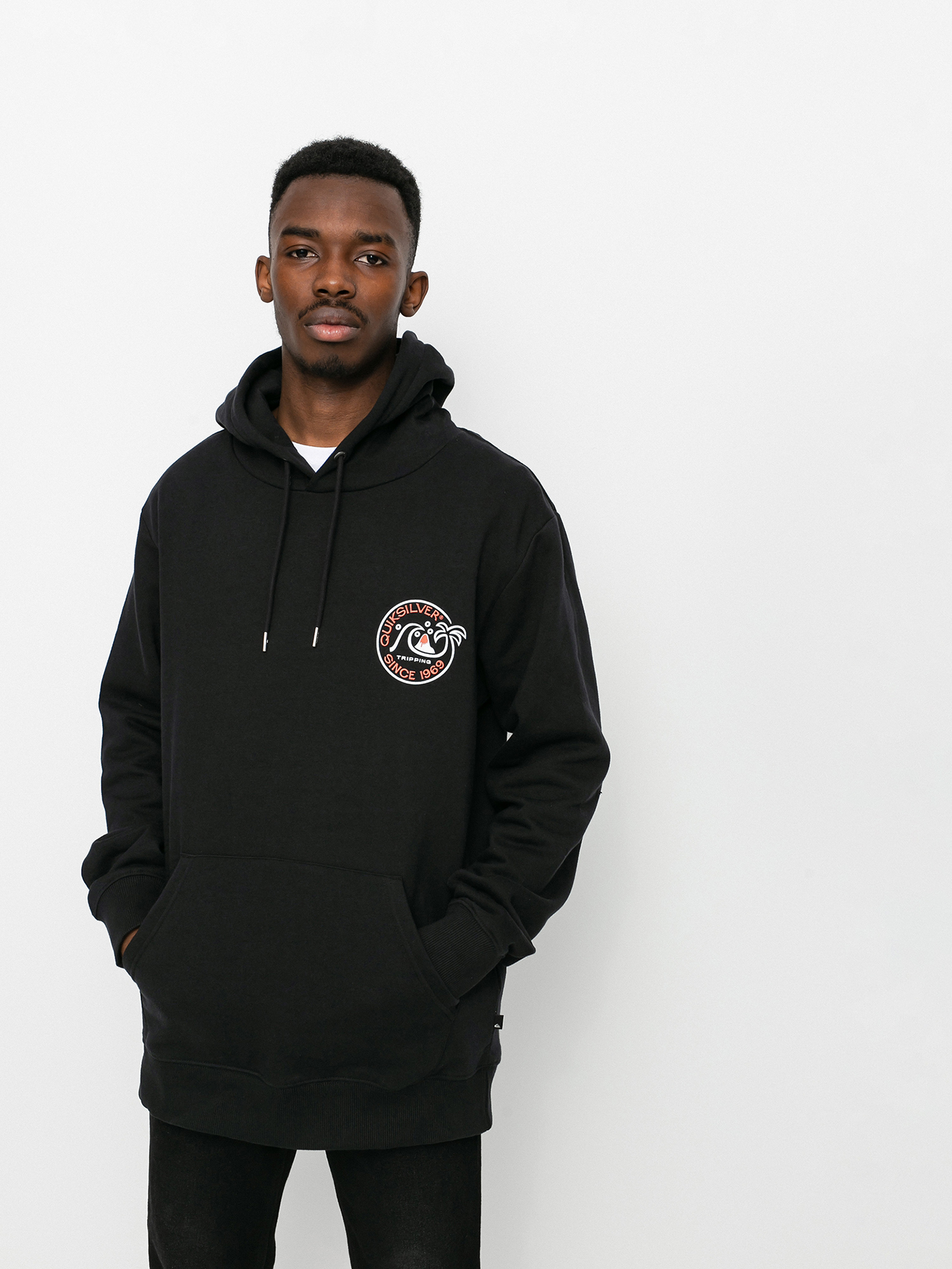 black quiksilver hoodie