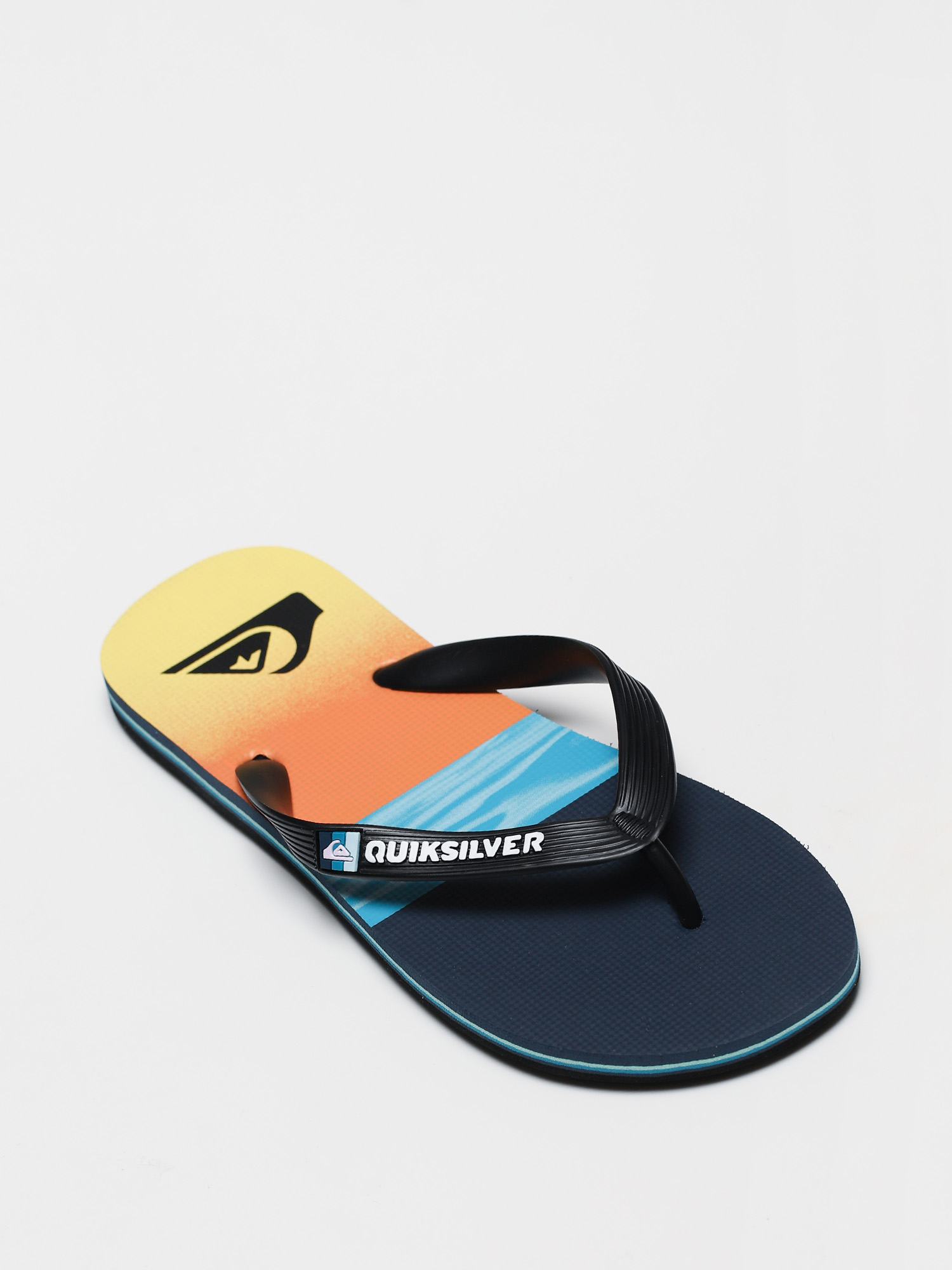 Grey Quiksilver NEW Men/'s Molokai Hold Down Flip Flops Black BNWT Black